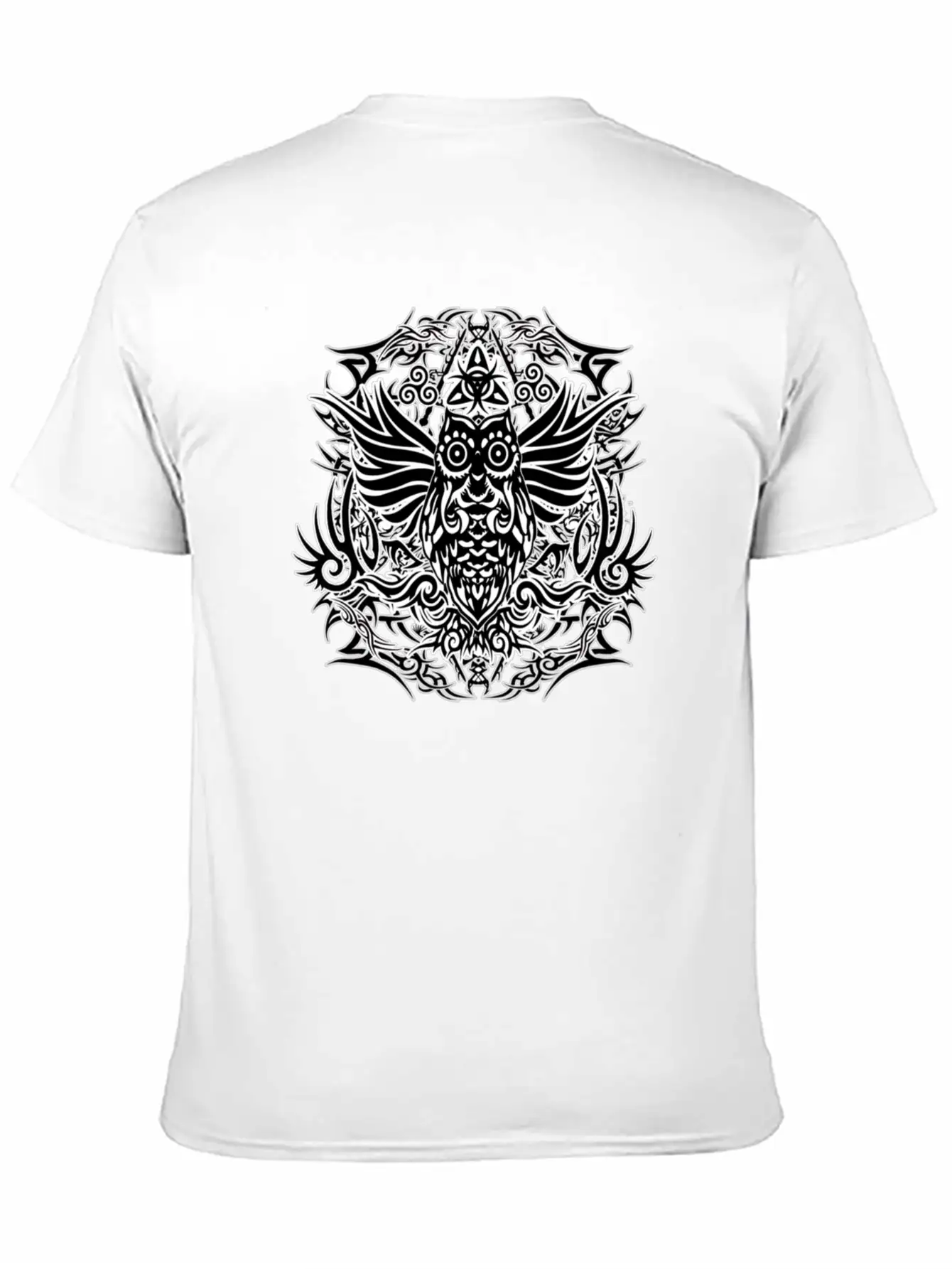 Tribal Owl Essential Cotton Tee For Daily Outfits – Unisex Style