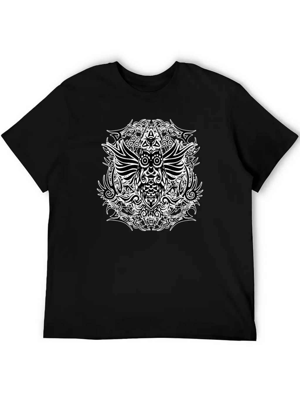 Tribal Owl Essential Cotton Tee For Daily Outfits – Unisex Style