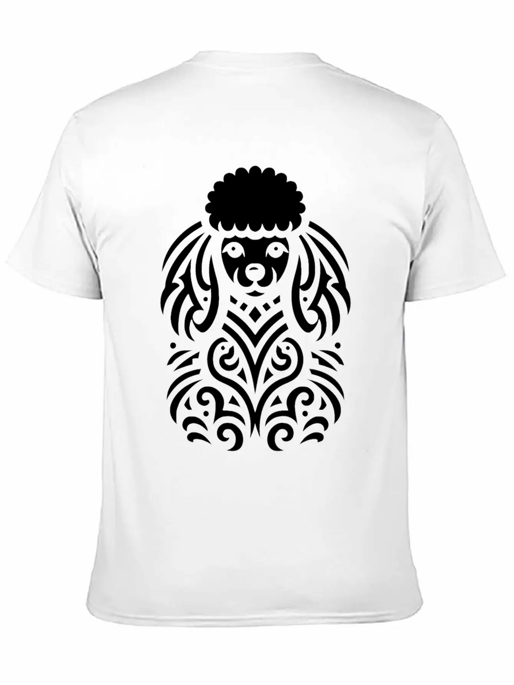 Tribal Poodle Classic Cotton Tee – Unisex Comfort For Any Season