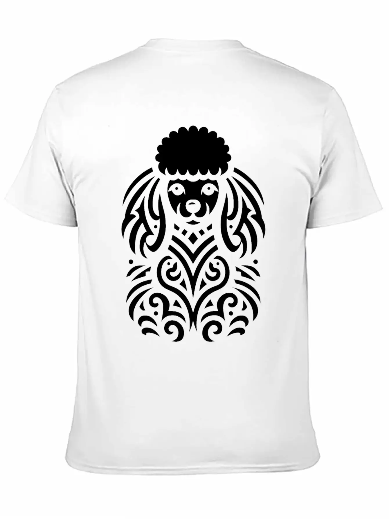 Tribal Poodle Classic Cotton Tee – Unisex Comfort For Any Season