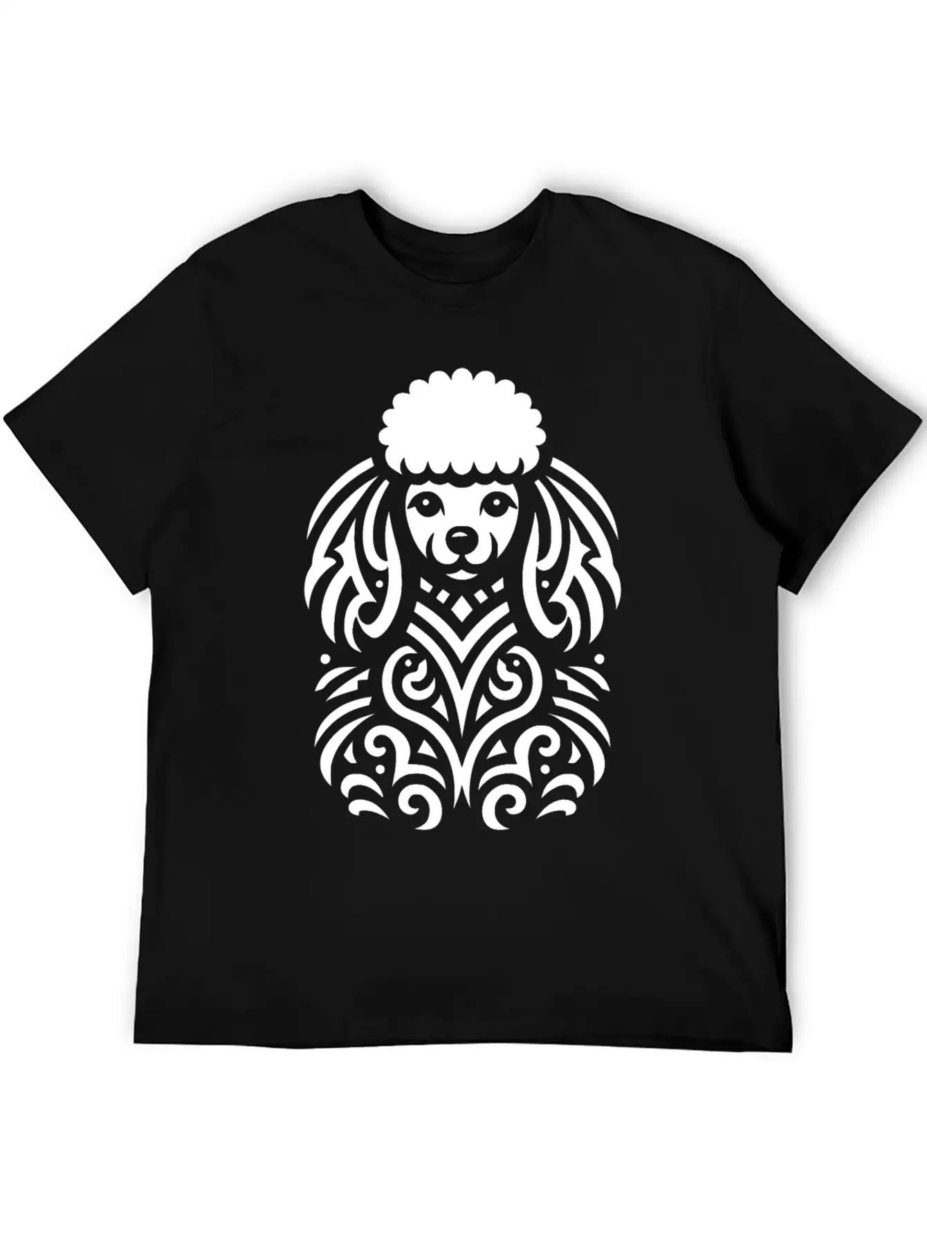 Tribal Poodle Classic Cotton Tee – Unisex Comfort For Any Season