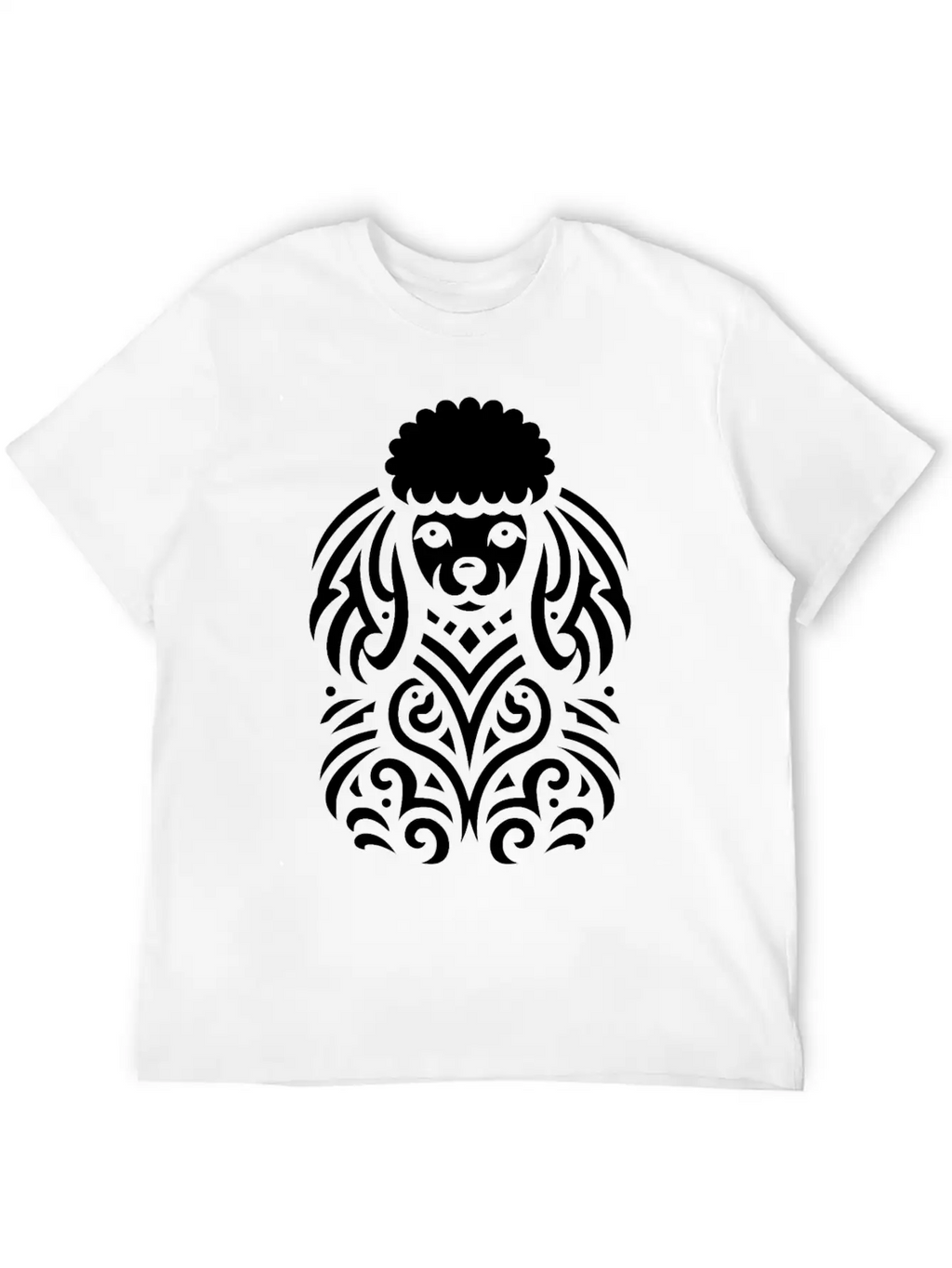 Tribal Poodle Classic Cotton Tee – Unisex Comfort For Any Season