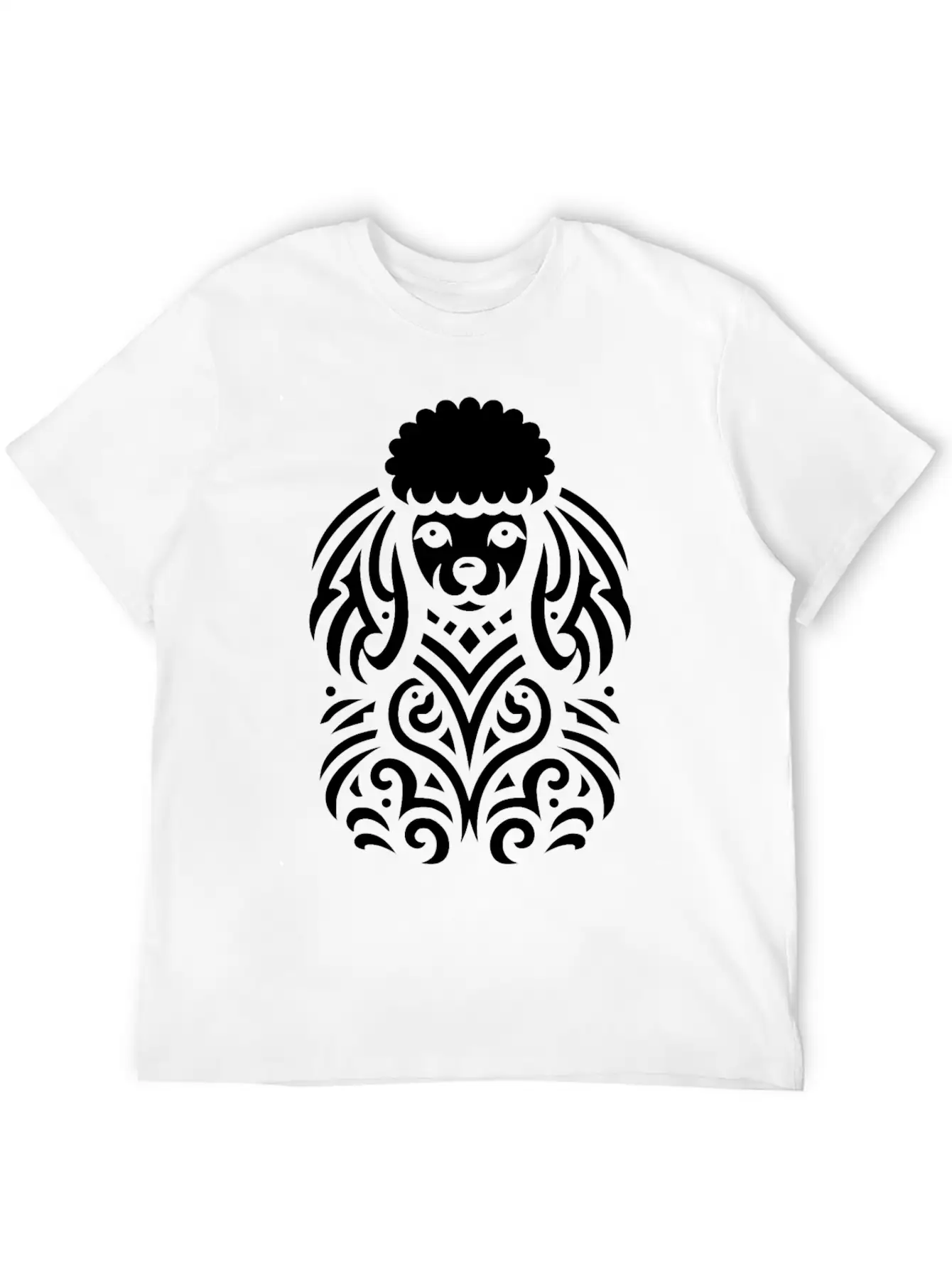 Tribal Poodle Classic Cotton Tee – Unisex Comfort For Any Season