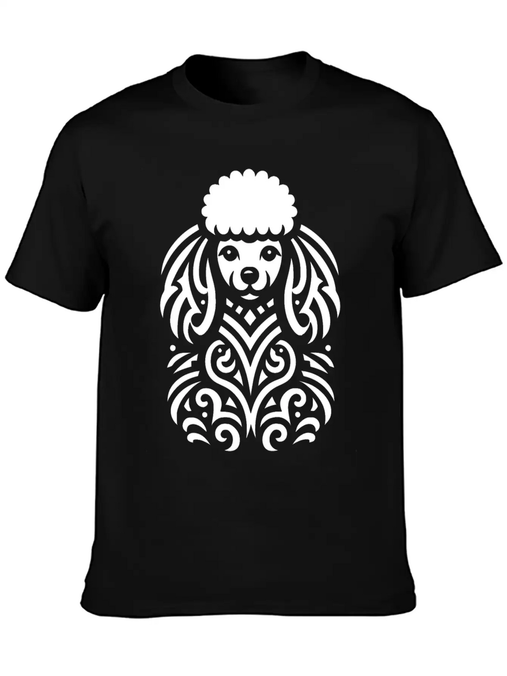 Tribal Poodle Classic Cotton Tee – Unisex Comfort For Any Season