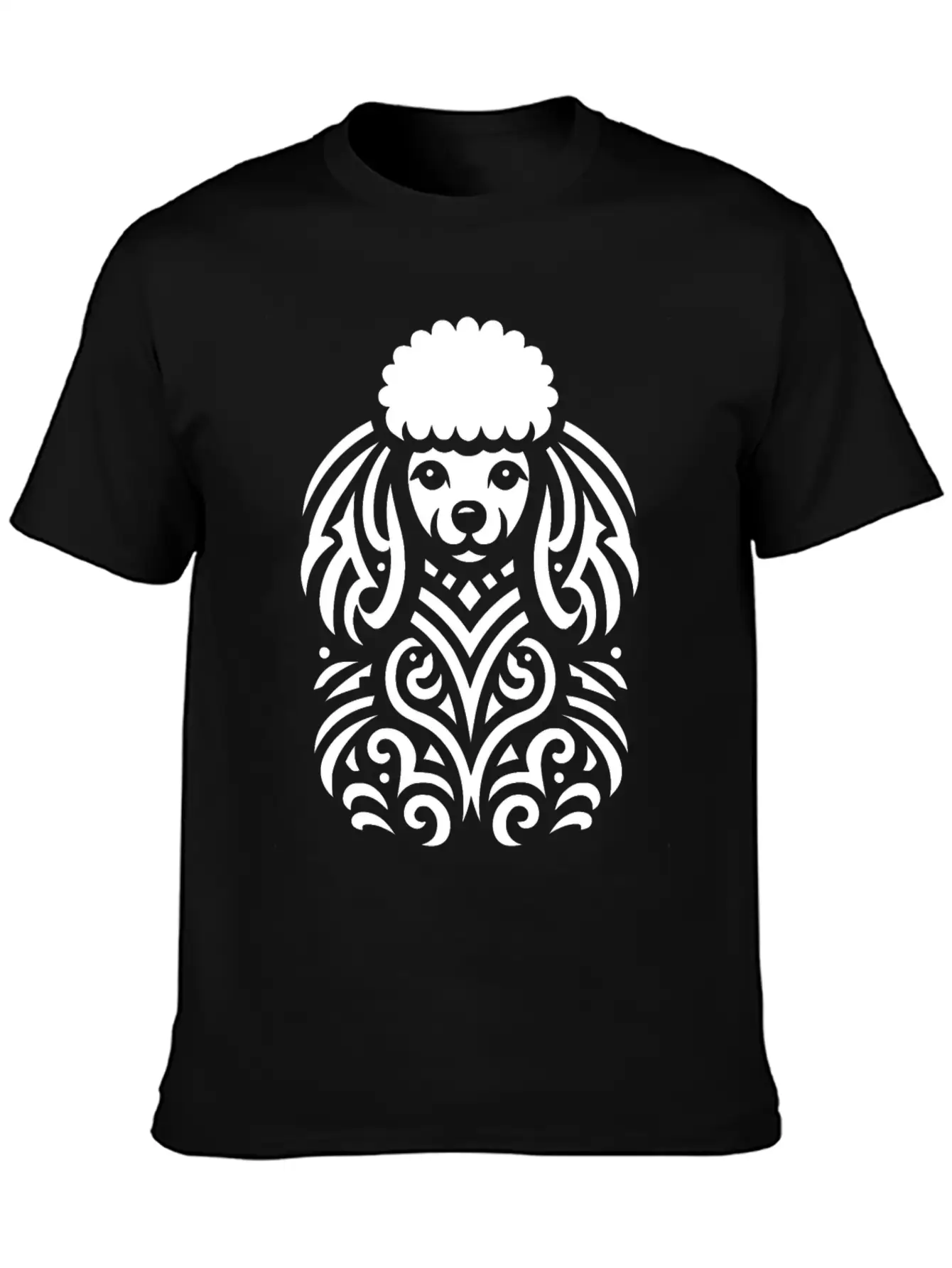 Tribal Poodle Classic Cotton Tee – Unisex Comfort For Any Season