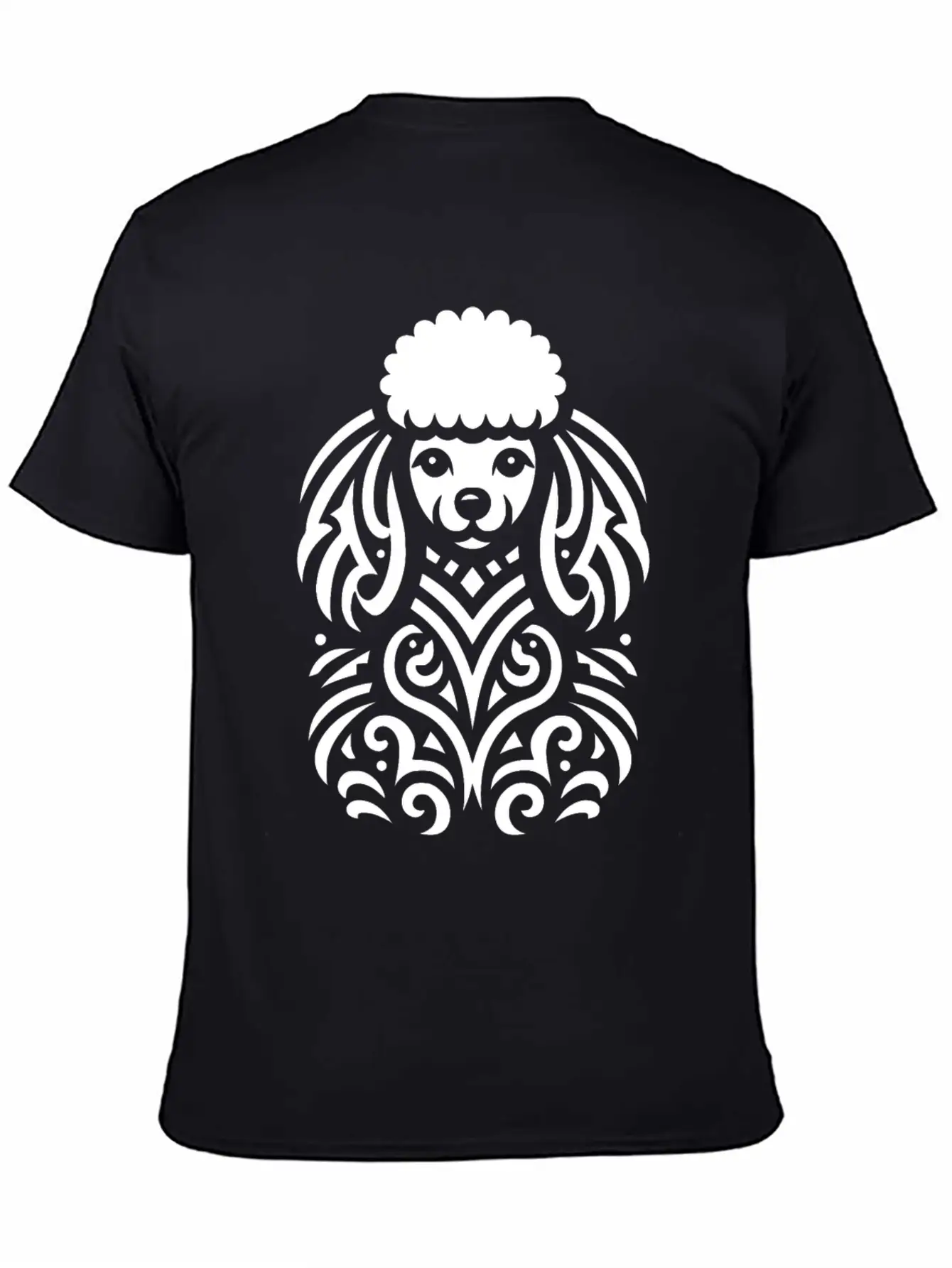 Tribal Poodle Classic Cotton Tee – Unisex Comfort For Any Season