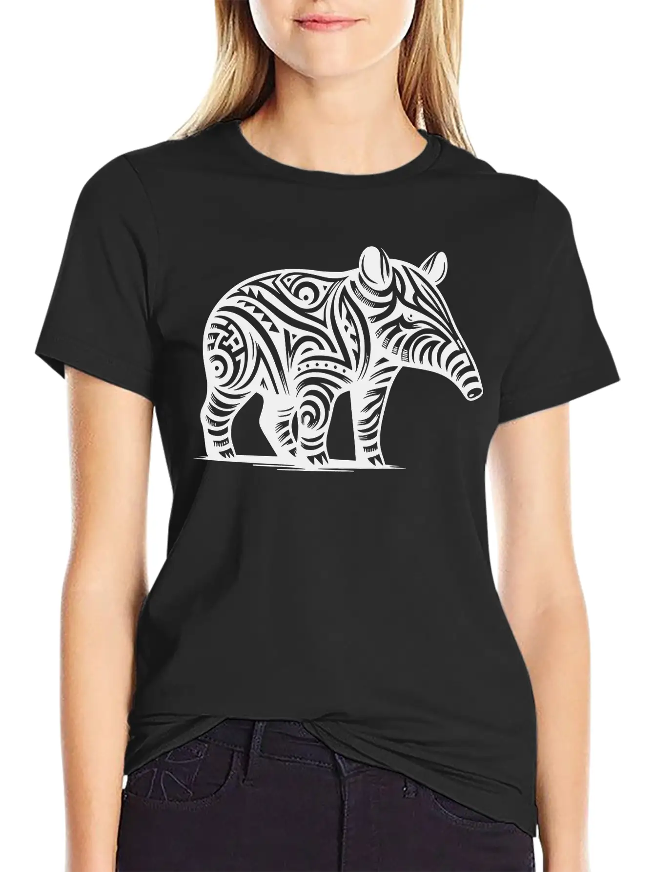 Tribal Tapir Timeless Short Sleeve Tee – Comfy And Minimalist Design