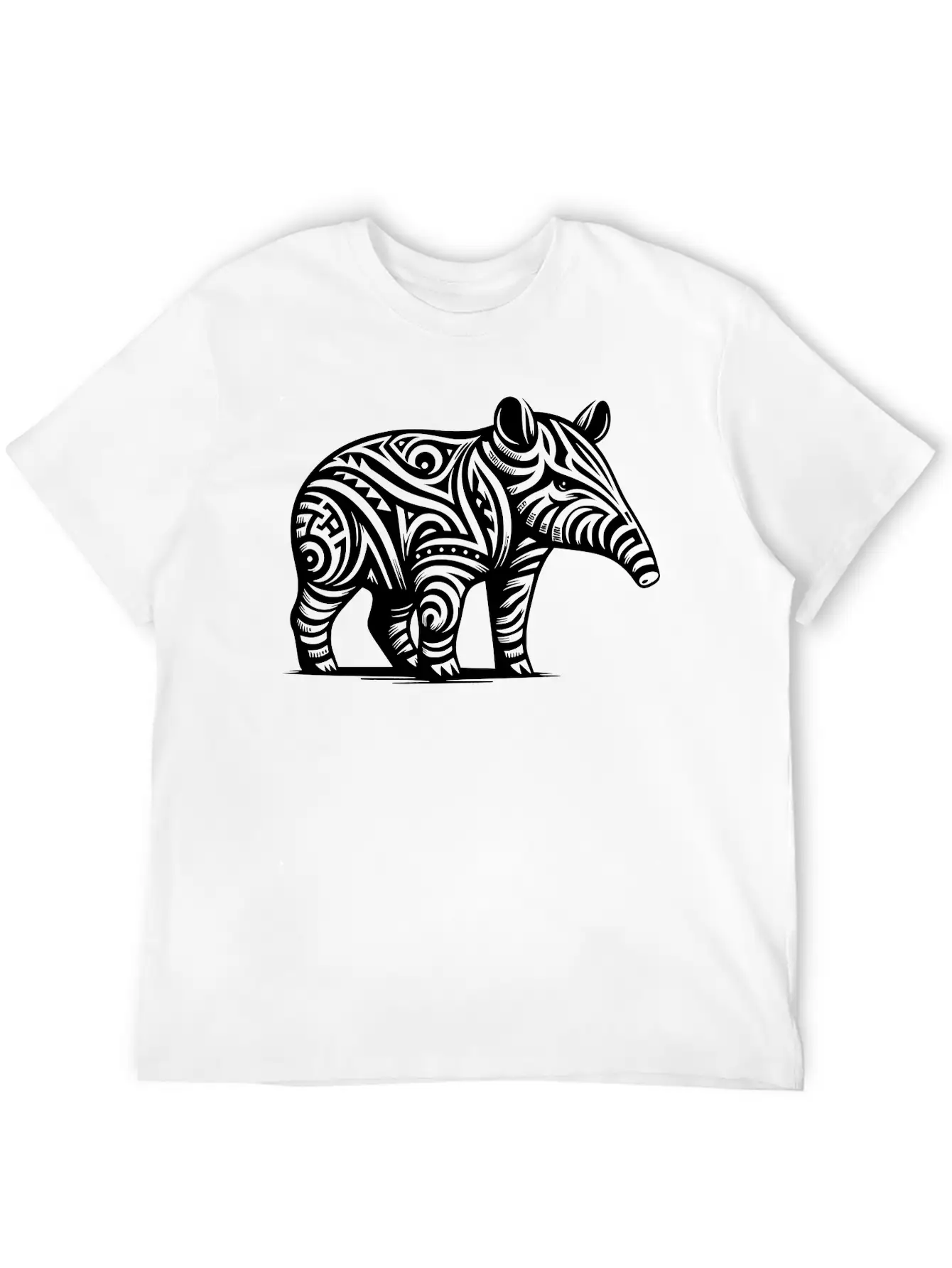 Tribal Tapir Timeless Short Sleeve Tee – Comfy And Minimalist Design