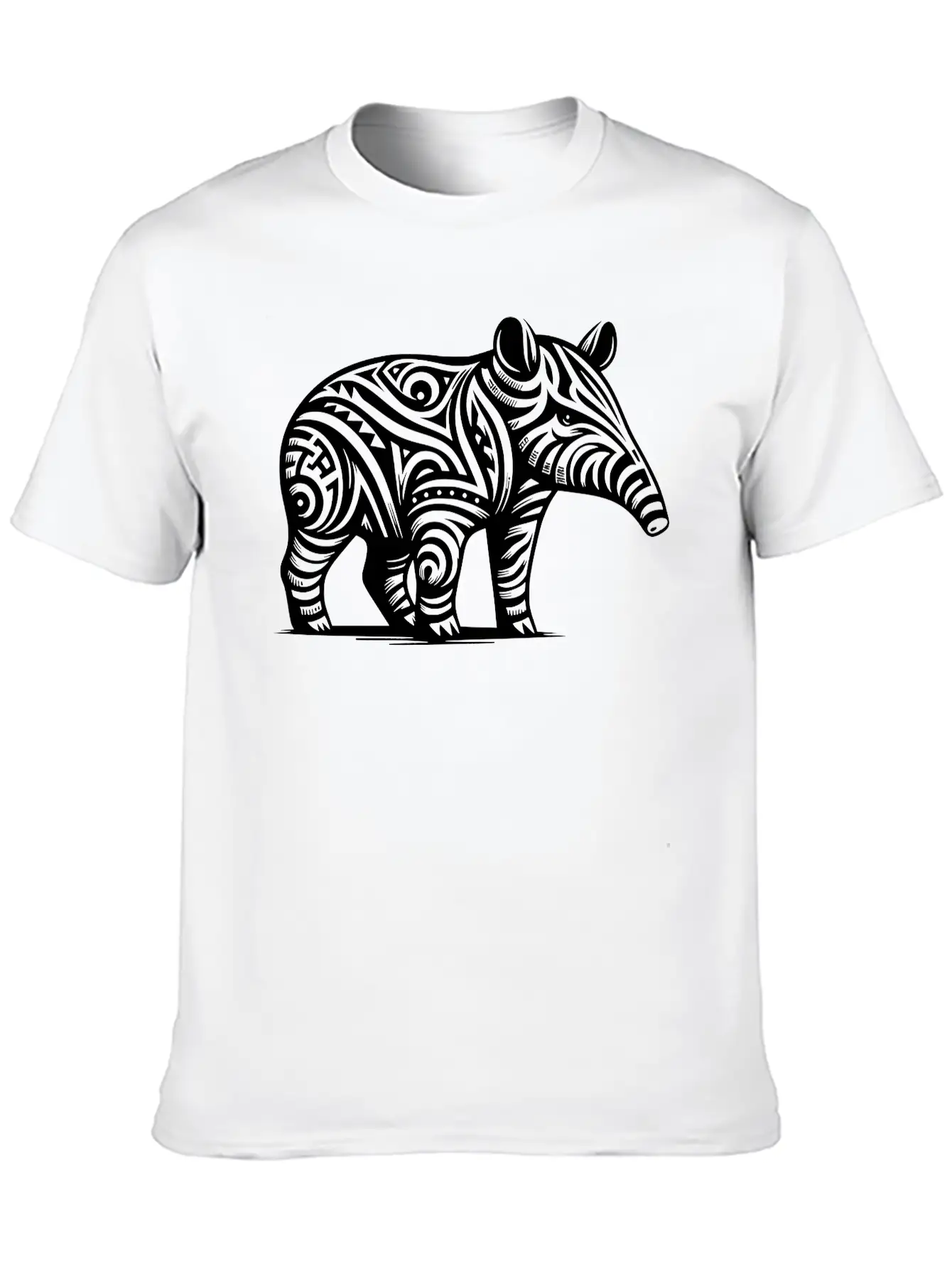Tribal Tapir Timeless Short Sleeve Tee – Comfy And Minimalist Design