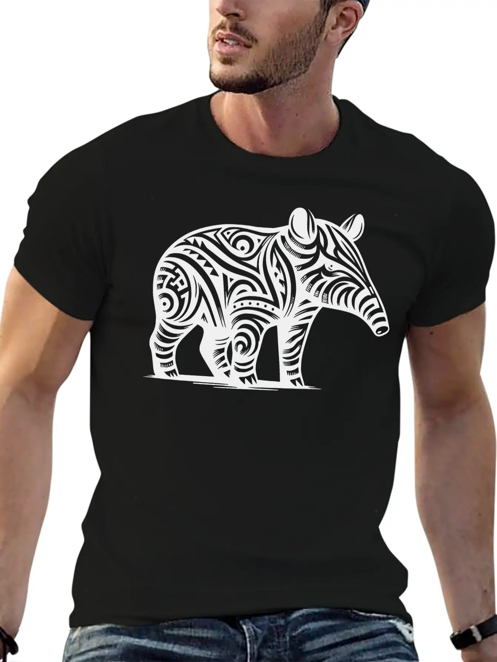 Tribal Tapir Timeless Short Sleeve Tee – Comfy And Minimalist Design