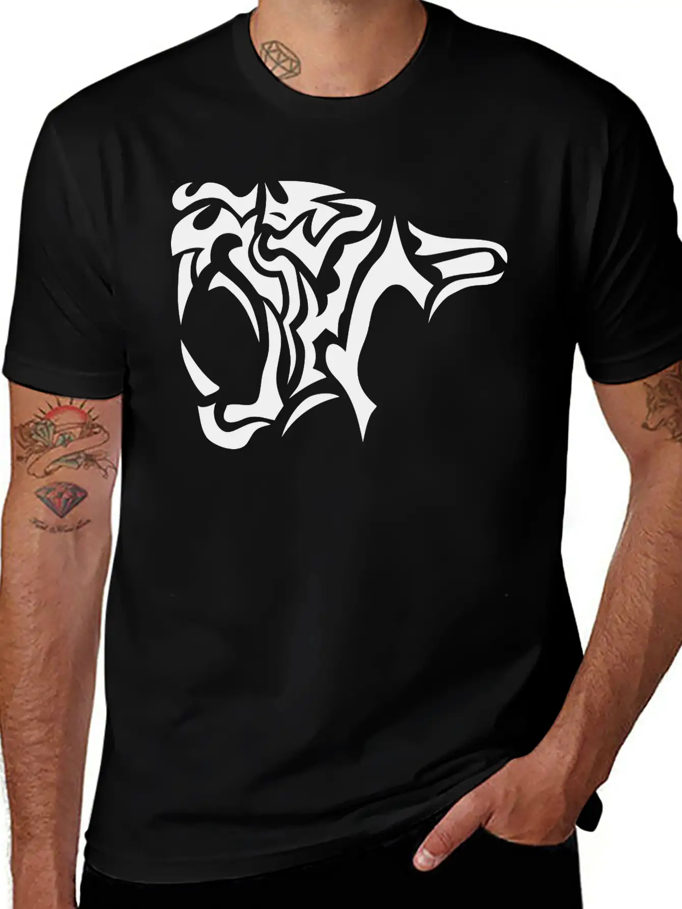Tribal Tiger 402 Classic Cotton Tee – Unisex Comfort For Any Season