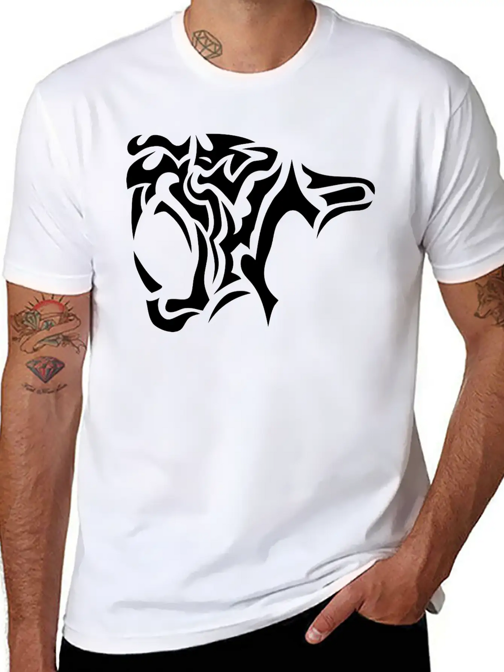 Tribal Tiger 402 Classic Cotton Tee – Unisex Comfort For Any Season