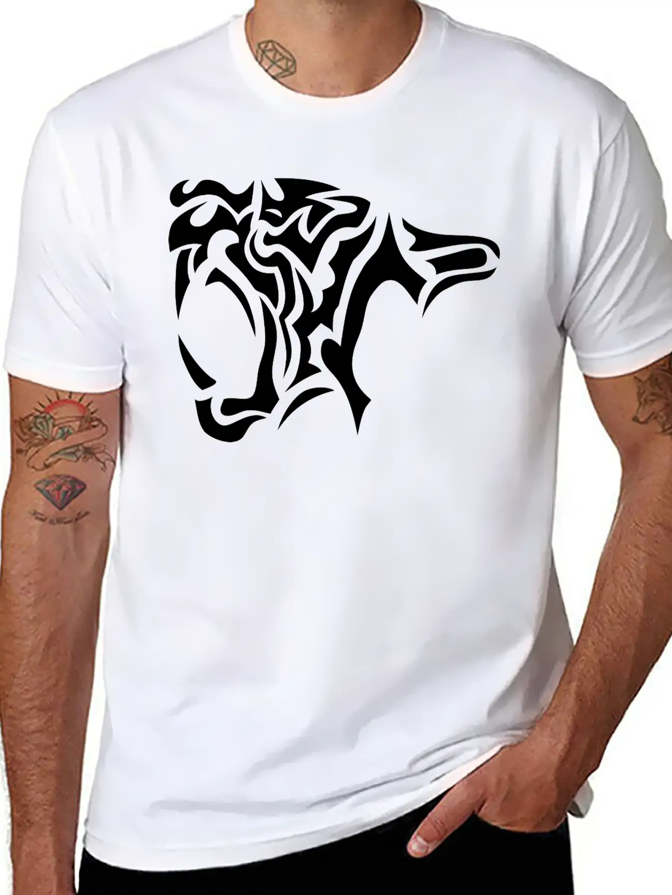 Tribal Tiger 402 Classic Cotton Tee – Unisex Comfort For Any Season