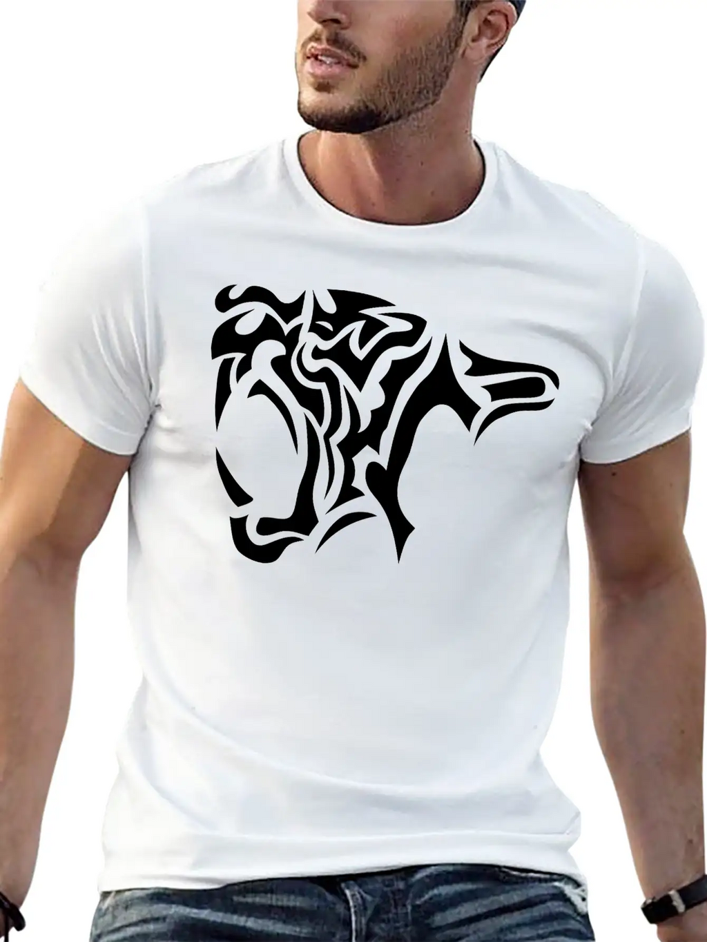 Tribal Tiger 402 Classic Cotton Tee – Unisex Comfort For Any Season