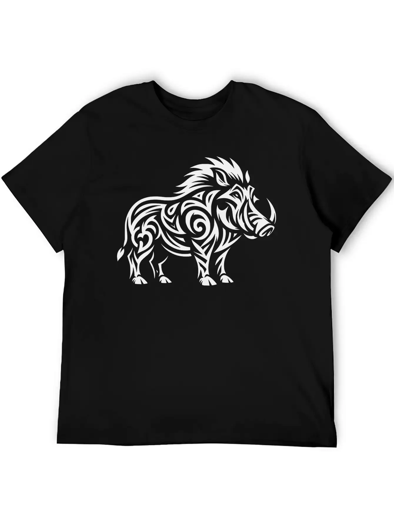 Tribal Warthog Classic Cotton Tee – Unisex Comfort For Any Season
