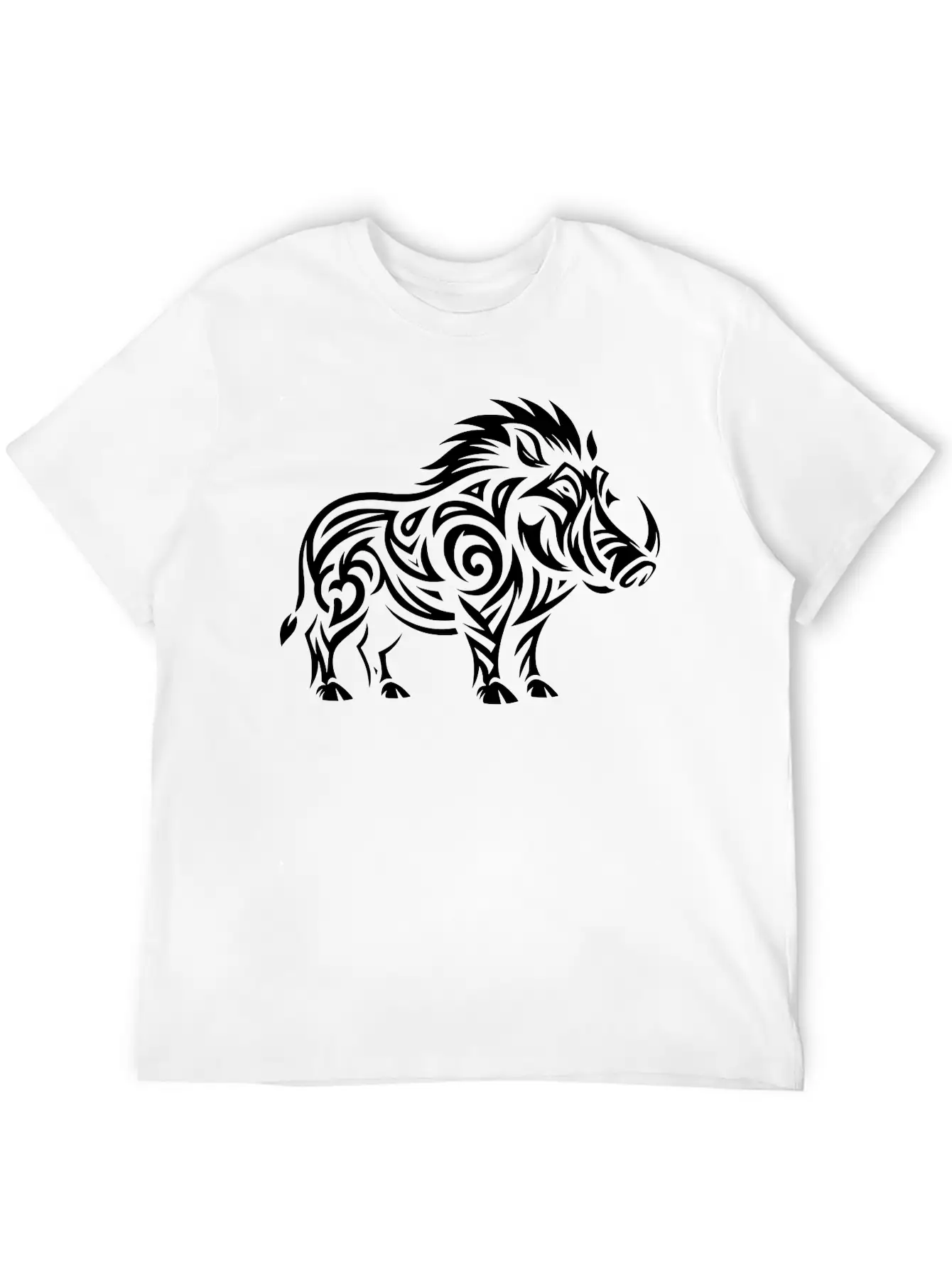 Tribal Warthog Classic Cotton Tee – Unisex Comfort For Any Season