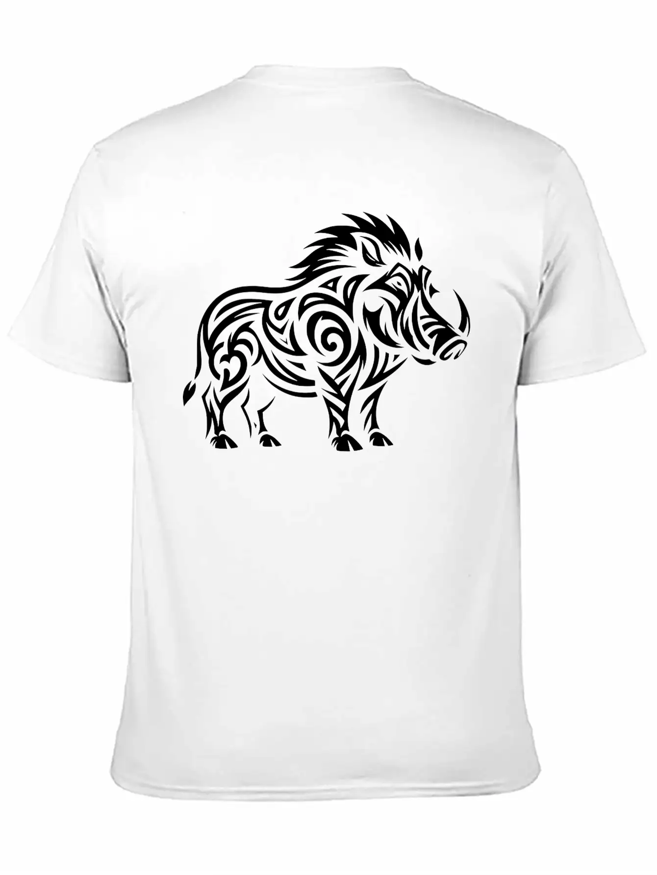 Tribal Warthog Classic Cotton Tee – Unisex Comfort For Any Season