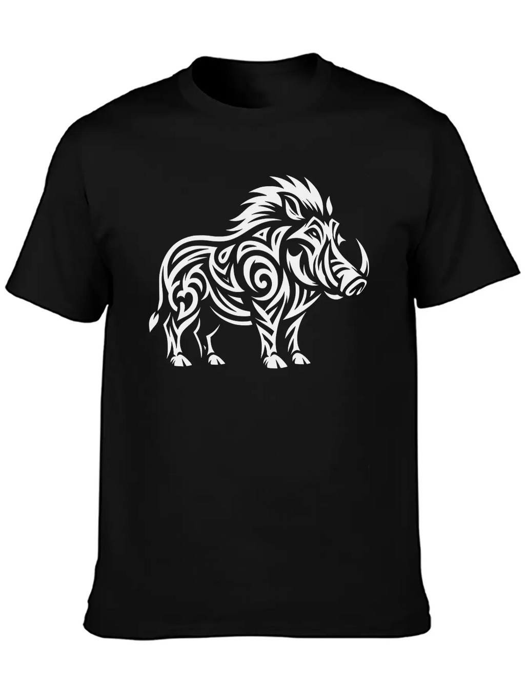 Tribal Warthog Classic Cotton Tee – Unisex Comfort For Any Season