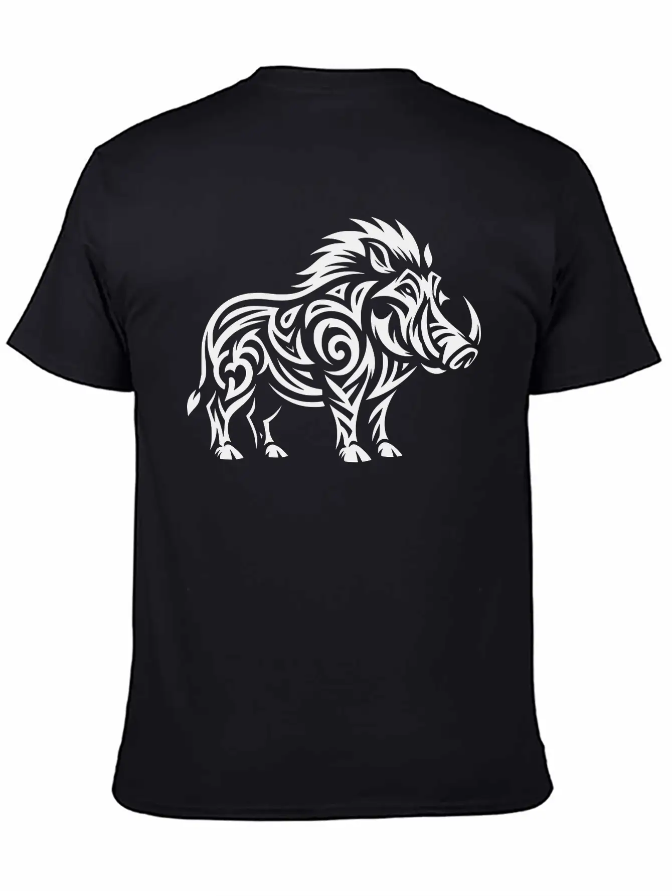 Tribal Warthog Classic Cotton Tee – Unisex Comfort For Any Season