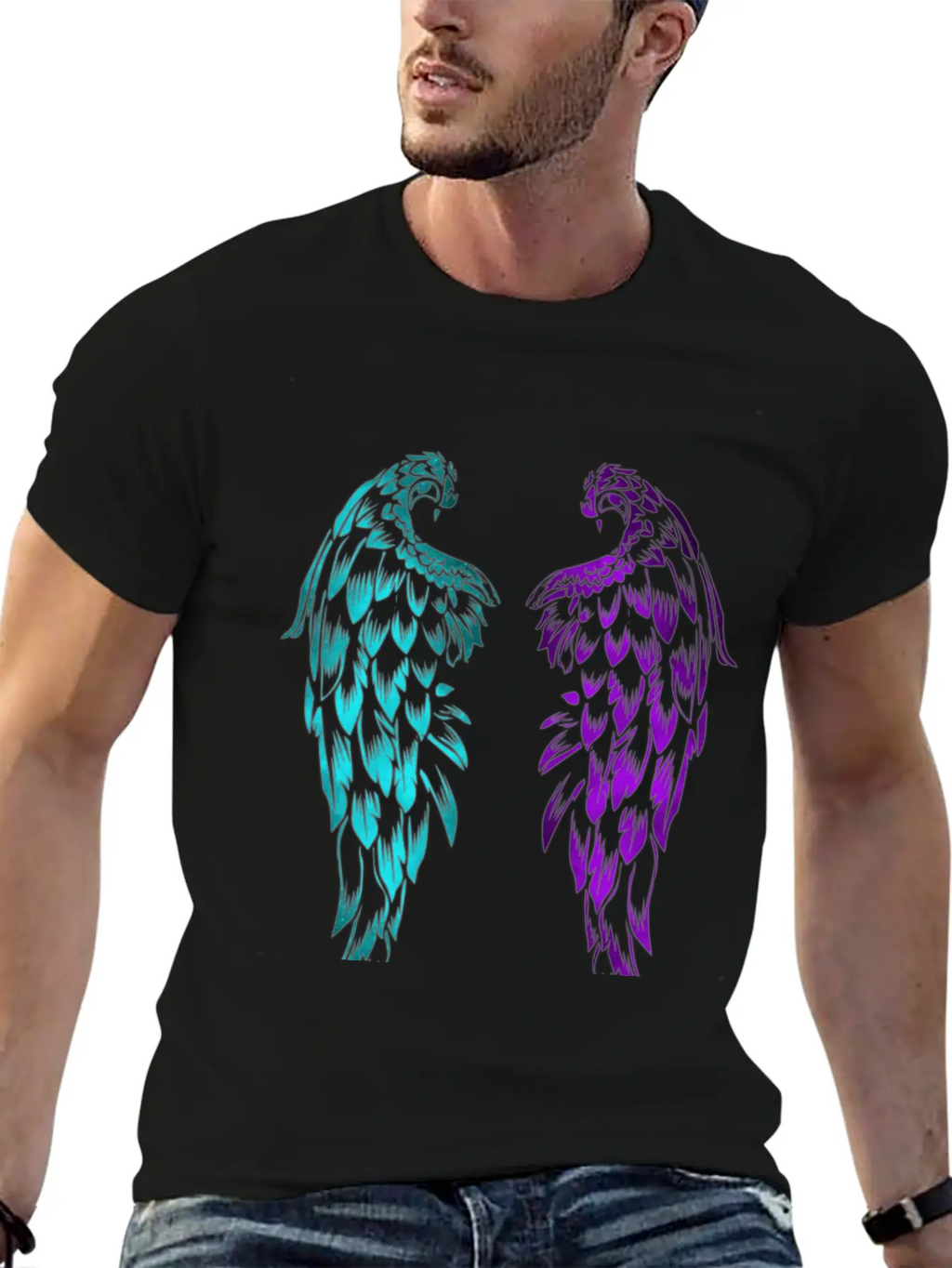 Tribal Wings Relaxed Everyday Tee – Lightweight And Durable Cotton