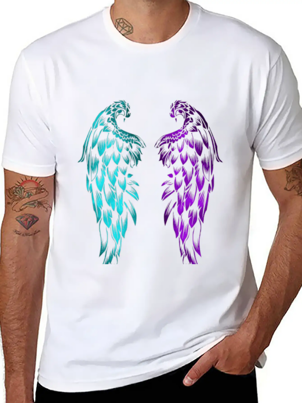 Tribal Wings Relaxed Everyday Tee – Lightweight And Durable Cotton