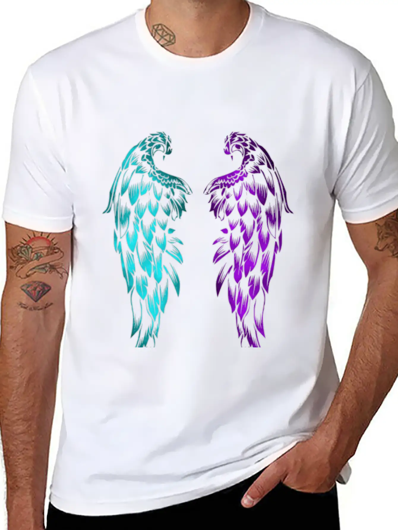 Tribal Wings Relaxed Everyday Tee – Lightweight And Durable Cotton