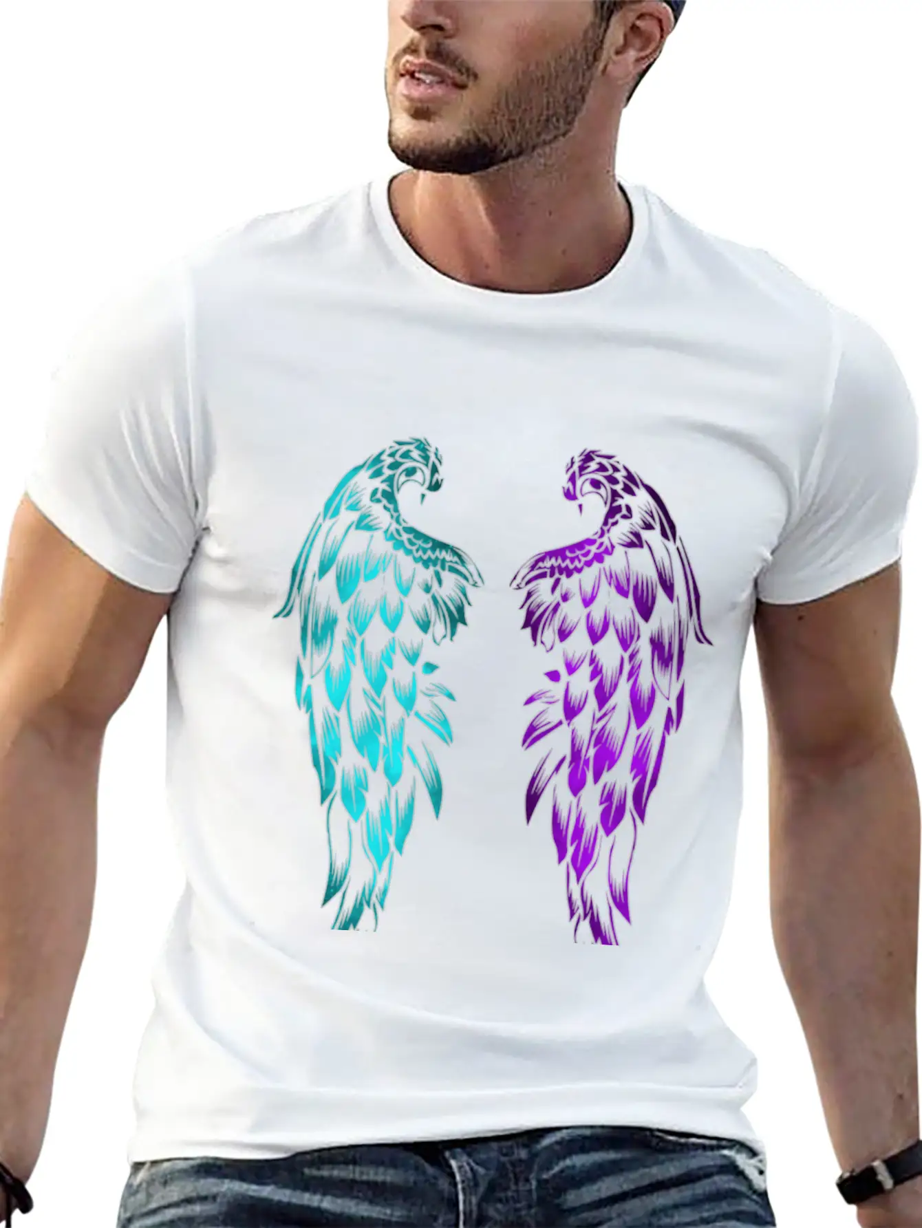 Tribal Wings Relaxed Everyday Tee – Lightweight And Durable Cotton
