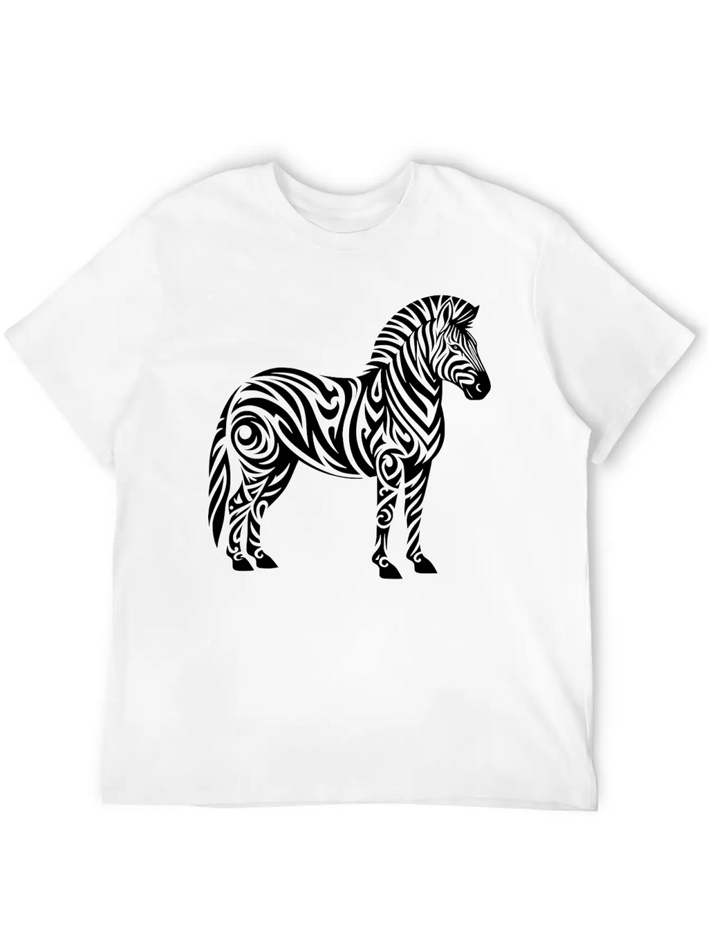 Tribal Zebra Breathable Soft Cotton T-Shirt – Timeless Casual Look