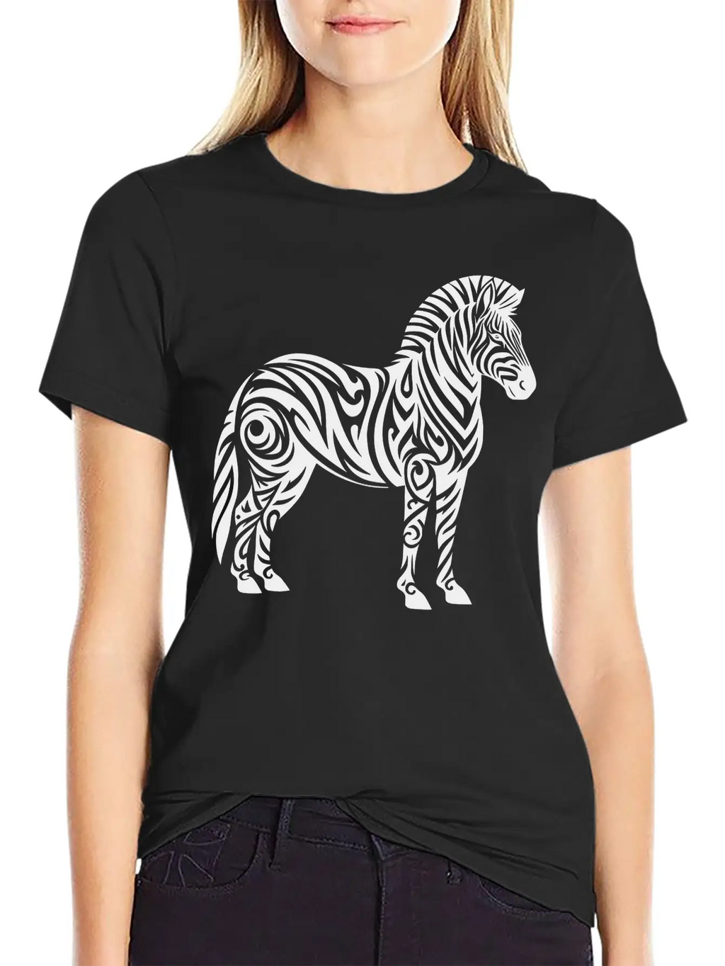 Tribal Zebra Breathable Soft Cotton T-Shirt – Timeless Casual Look