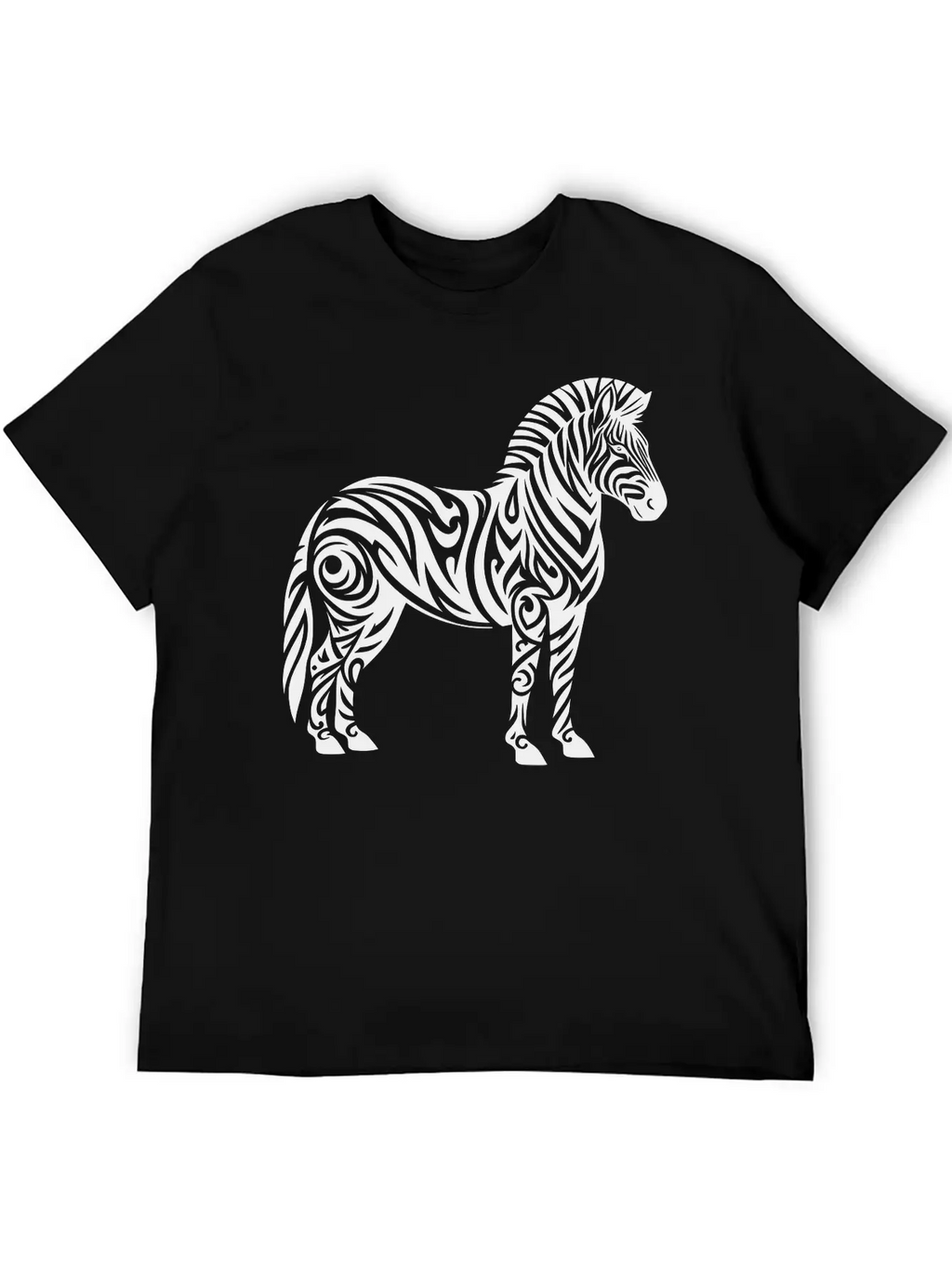 Tribal Zebra Breathable Soft Cotton T-Shirt – Timeless Casual Look