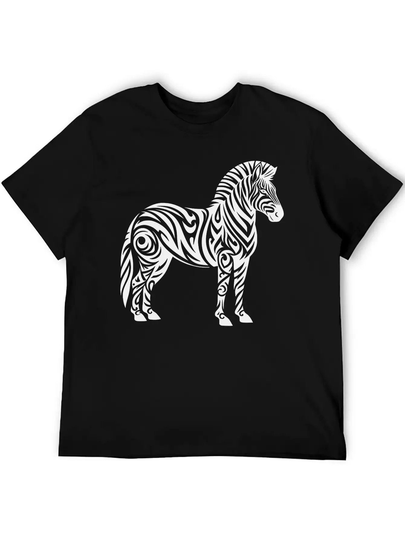 Tribal Zebra Breathable Soft Cotton T-Shirt – Timeless Casual Look