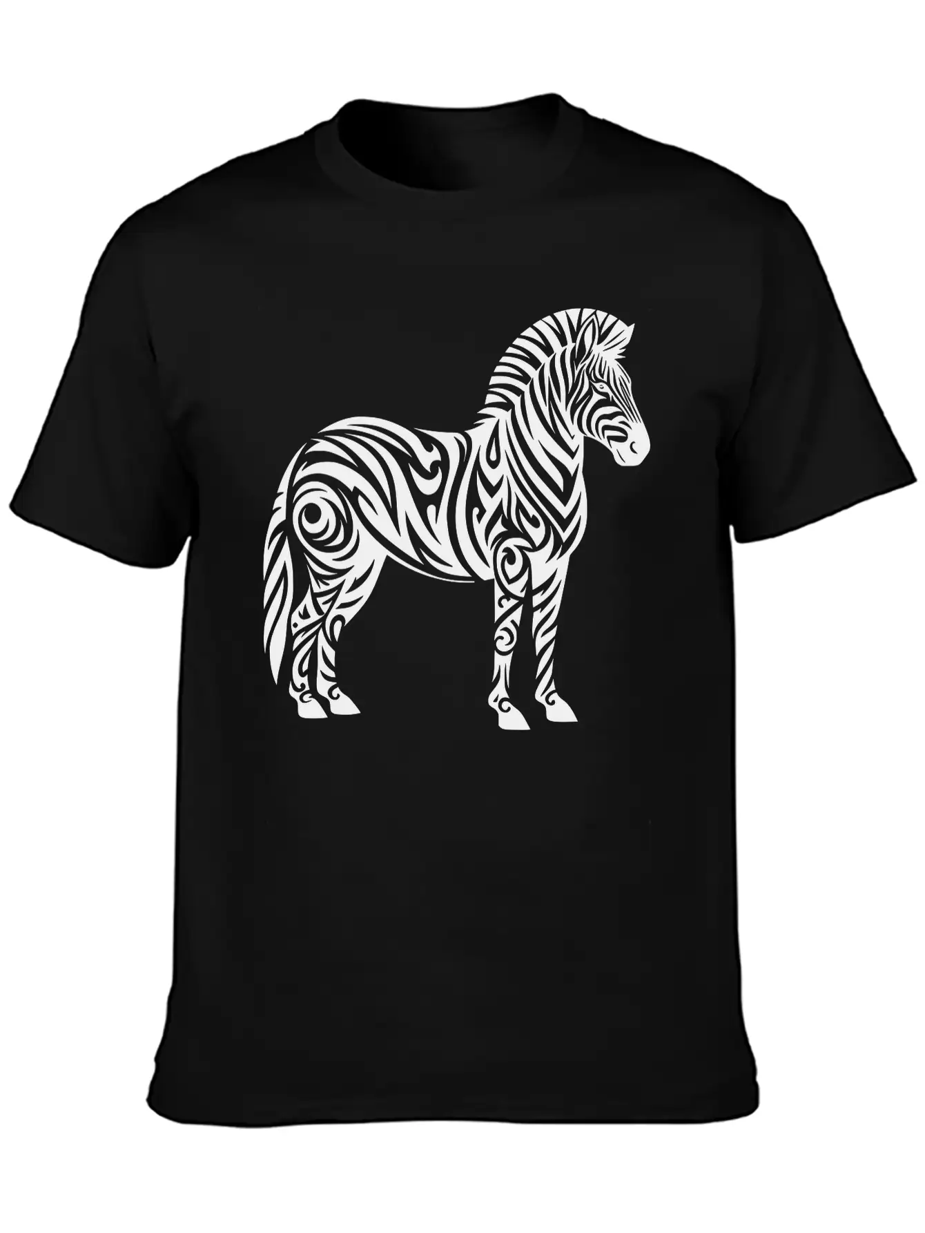 Tribal Zebra Breathable Soft Cotton T-Shirt – Timeless Casual Look