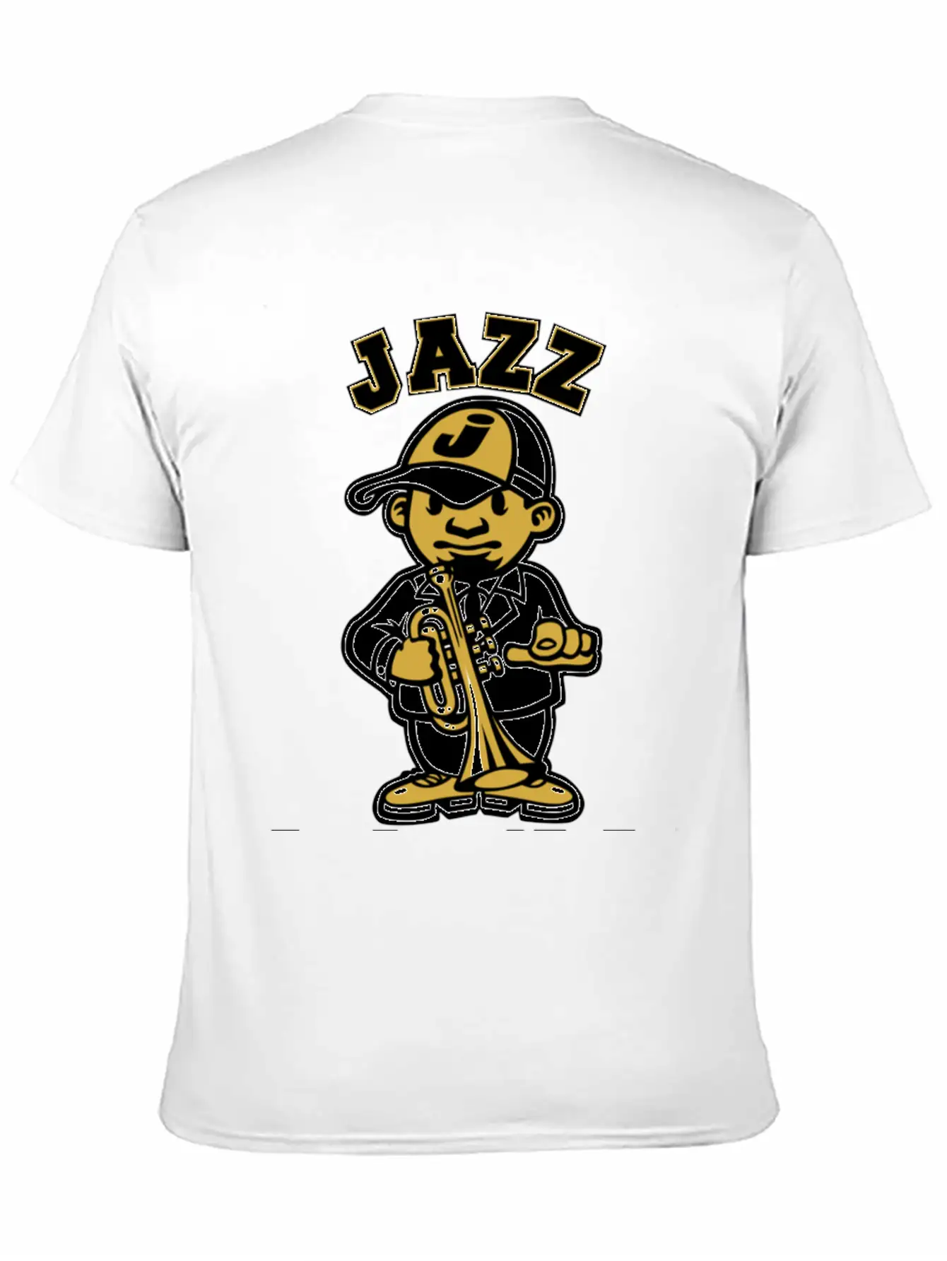 Tribute To Jazz Basic Graphic T-Shirt – Daily Comfort In Soft Cotton