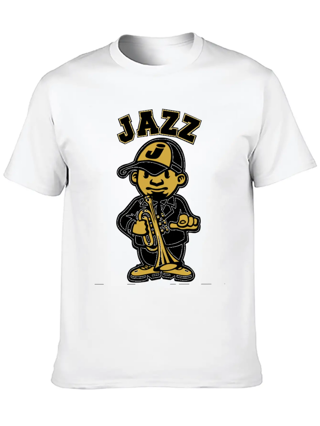 Tribute To Jazz Basic Graphic T-Shirt – Daily Comfort In Soft Cotton