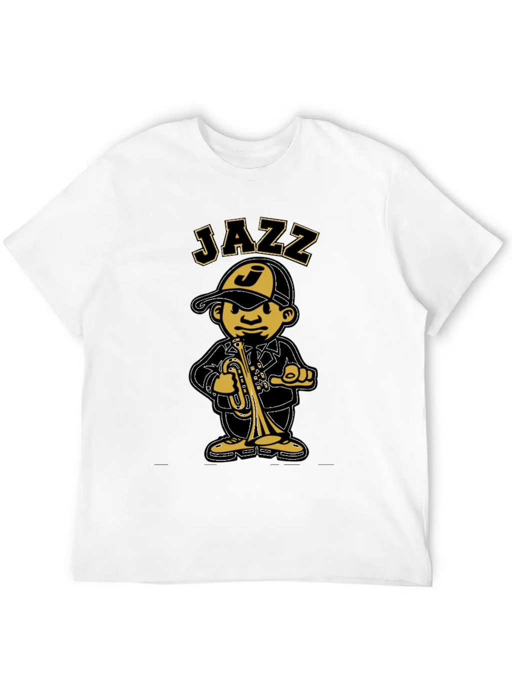 Tribute To Jazz Basic Graphic T-Shirt – Daily Comfort In Soft Cotton