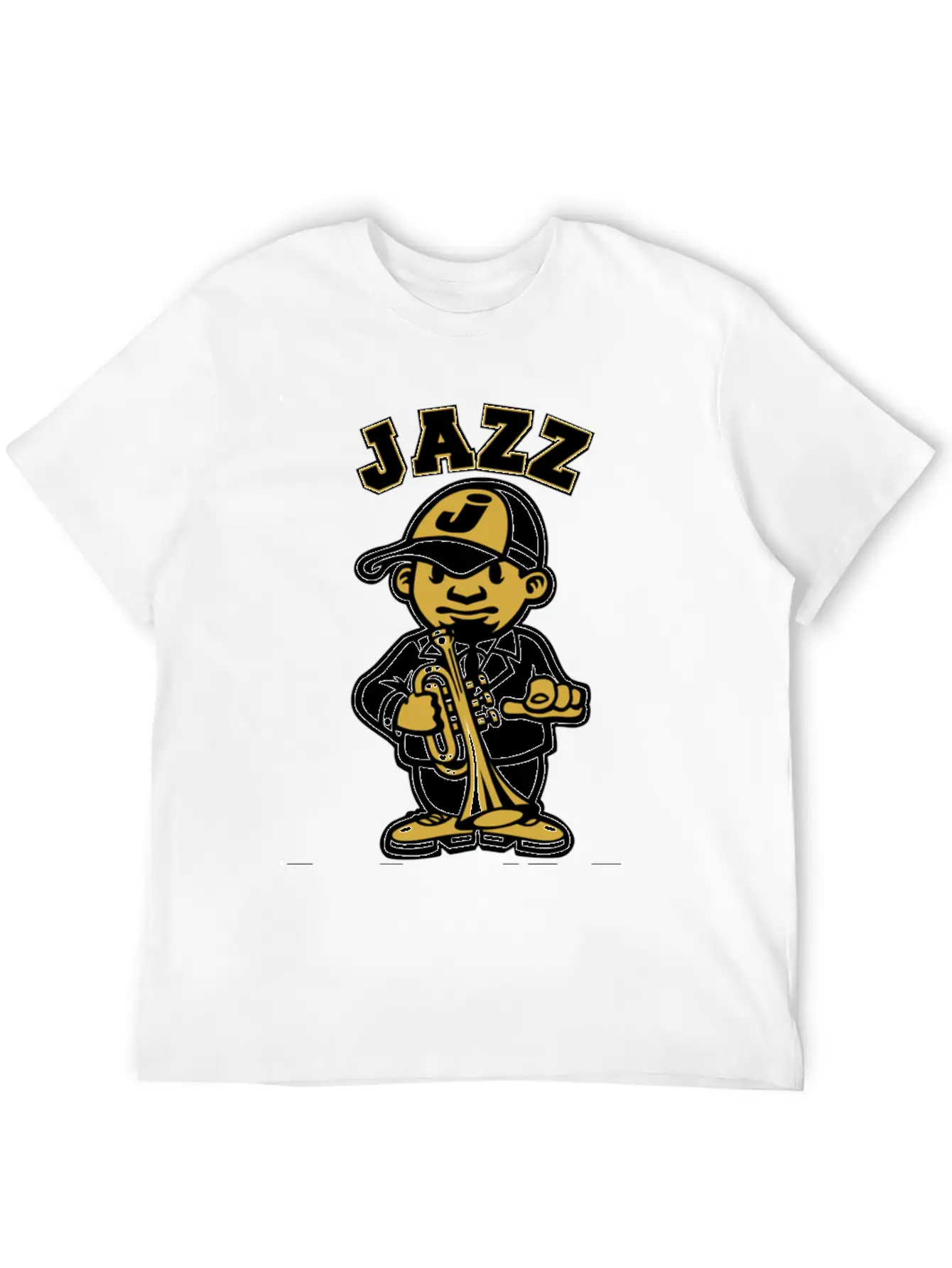 Tribute To Jazz Basic Graphic T-Shirt – Daily Comfort In Soft Cotton