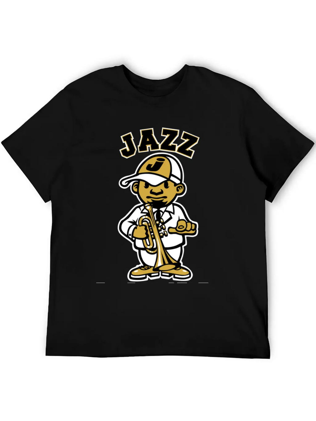 Tribute To Jazz Basic Graphic T-Shirt – Daily Comfort In Soft Cotton