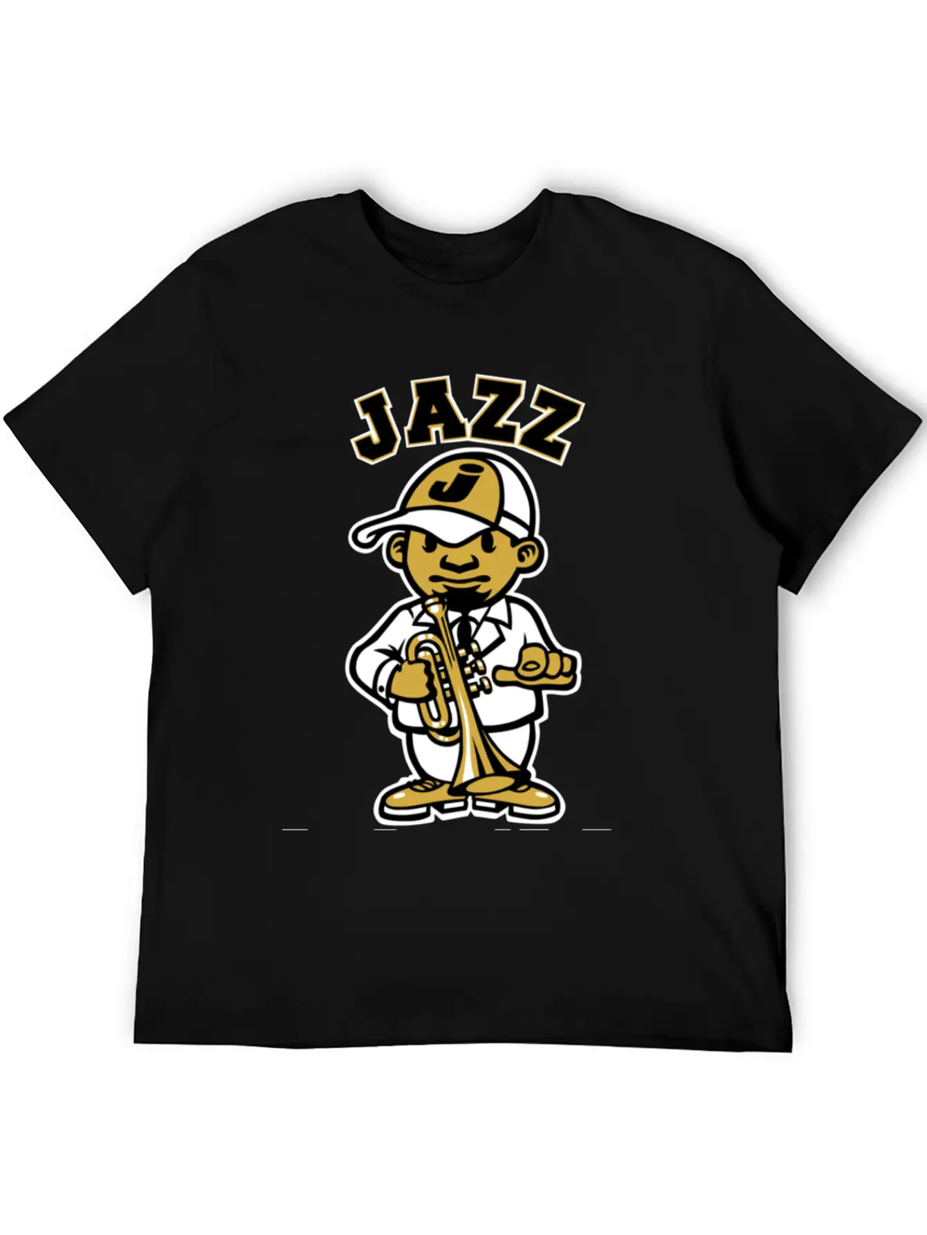 Tribute To Jazz Basic Graphic T-Shirt – Daily Comfort In Soft Cotton