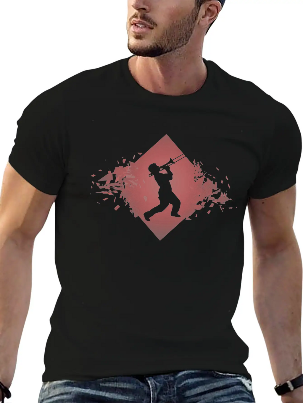 Trombone Trombone Gift Musician Unisex Casual T-Shirt – Clean Design For Daily Comfort