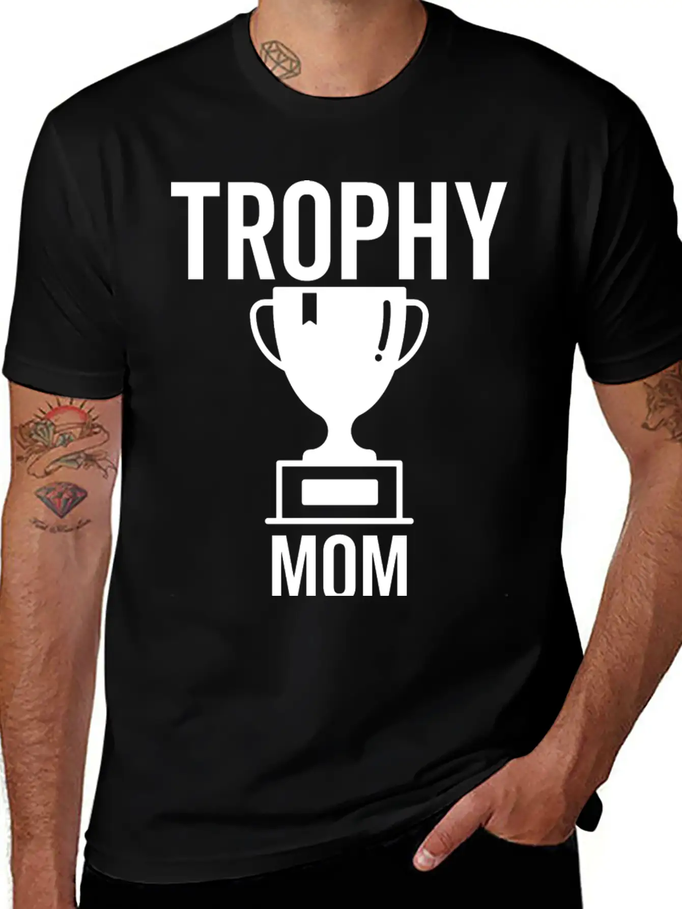 Trophy Mom Breathable Soft Cotton T-Shirt – Timeless Casual Look