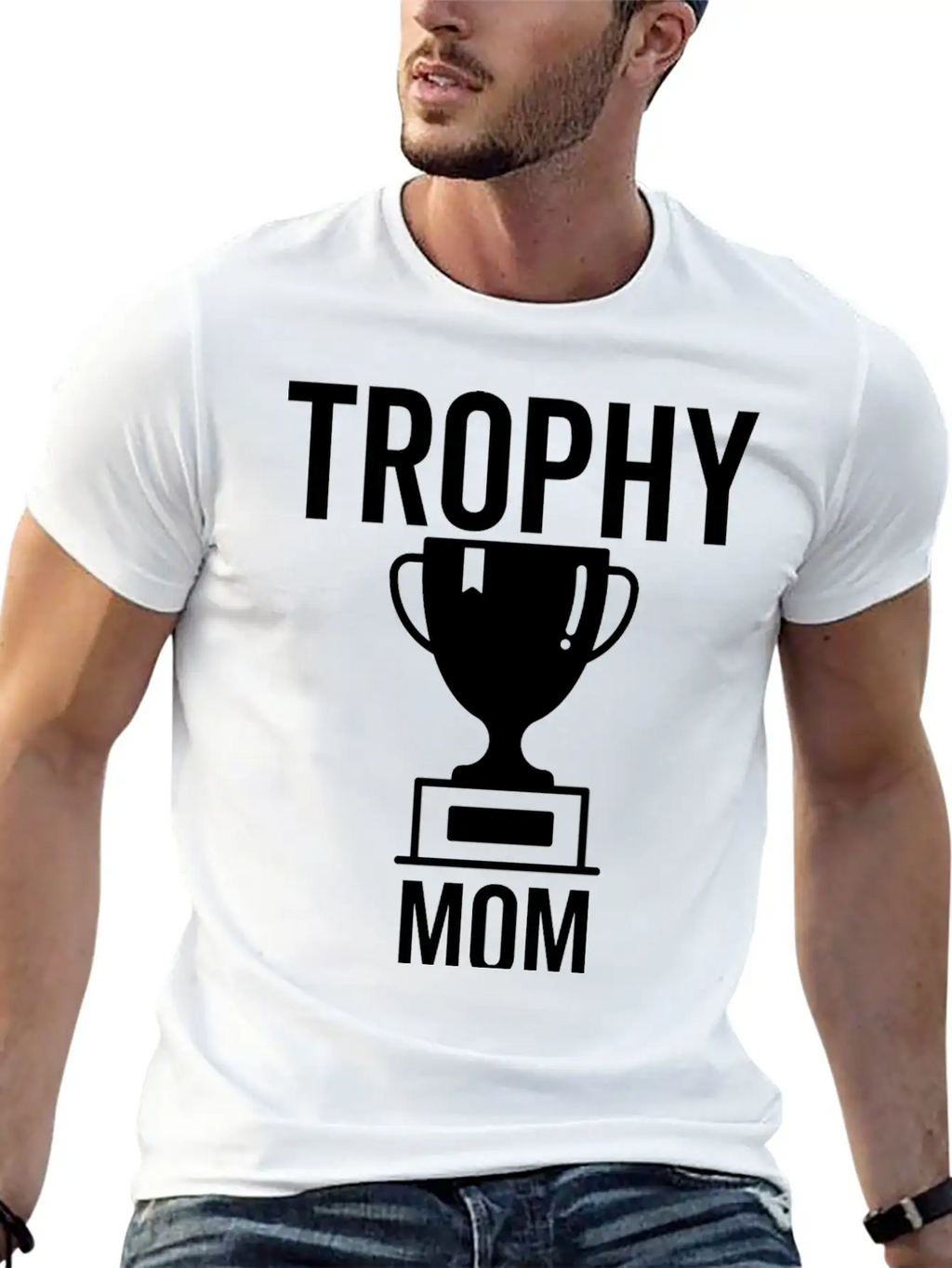 Trophy Mom Breathable Soft Cotton T-Shirt – Timeless Casual Look