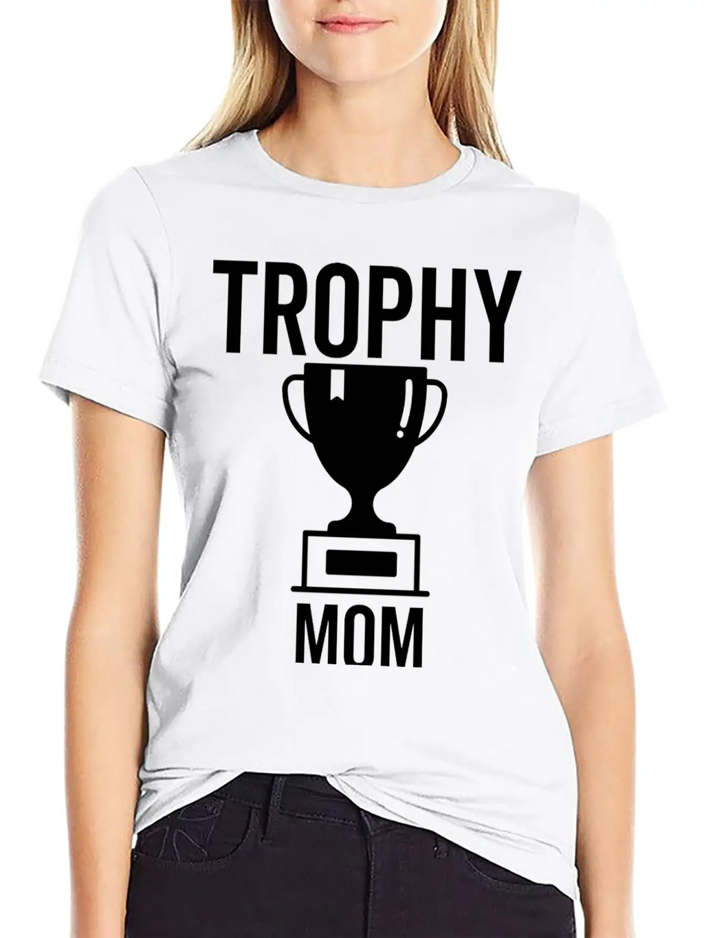 Trophy Mom Breathable Soft Cotton T-Shirt – Timeless Casual Look