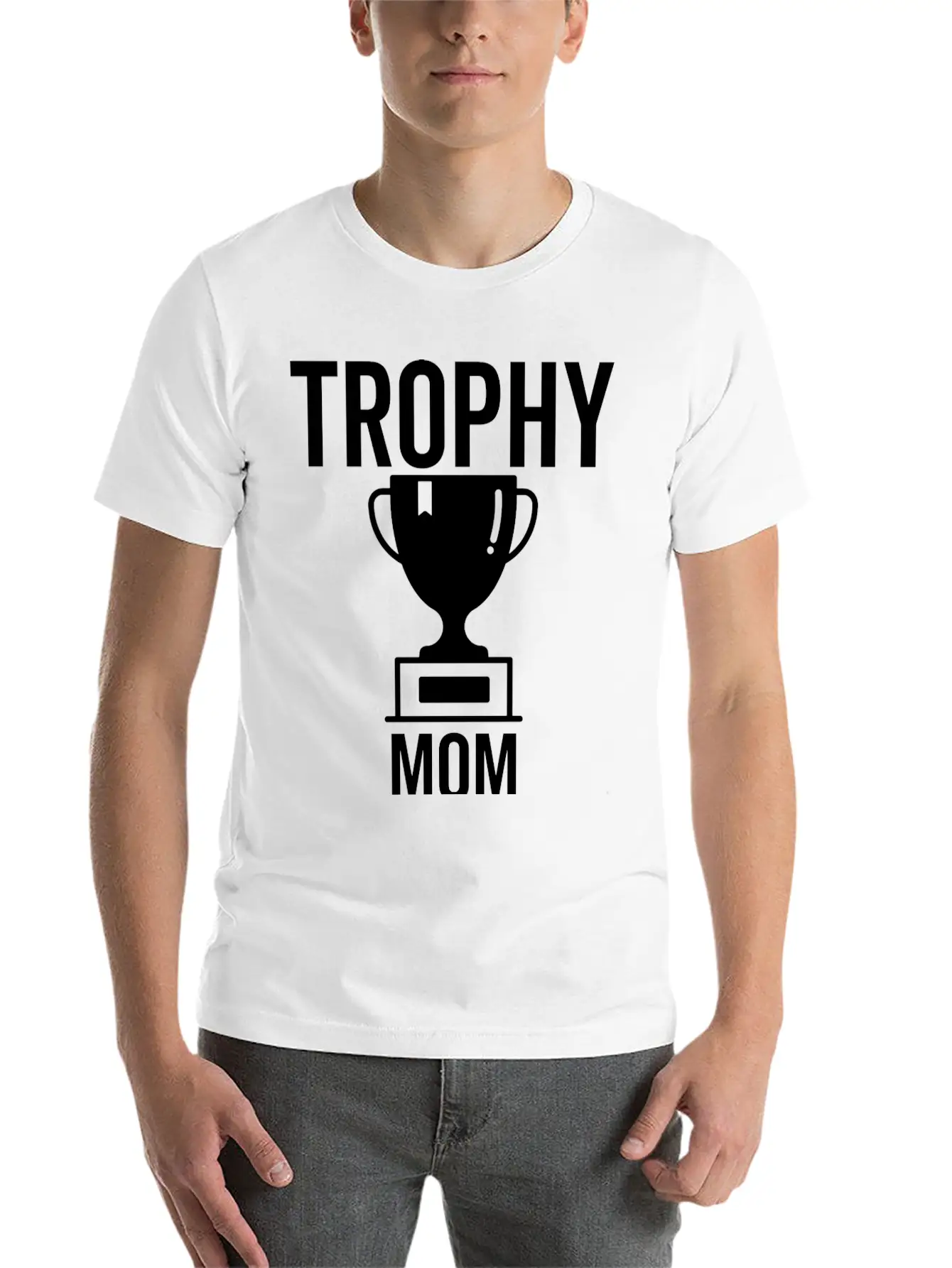 Trophy Mom Breathable Soft Cotton T-Shirt – Timeless Casual Look