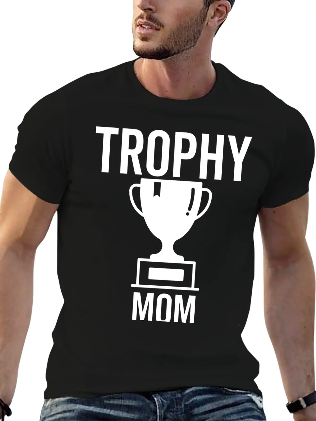 Trophy Mom Breathable Soft Cotton T-Shirt – Timeless Casual Look