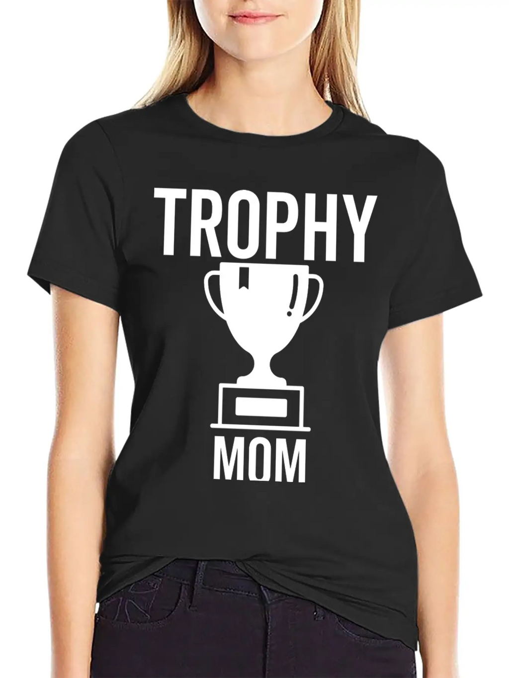 Trophy Mom Breathable Soft Cotton T-Shirt – Timeless Casual Look