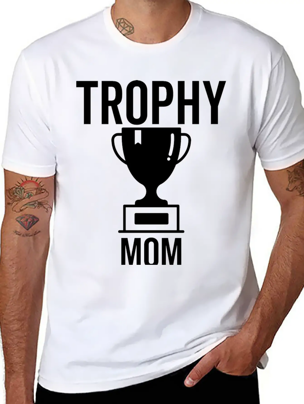 Trophy Mom Breathable Soft Cotton T-Shirt – Timeless Casual Look