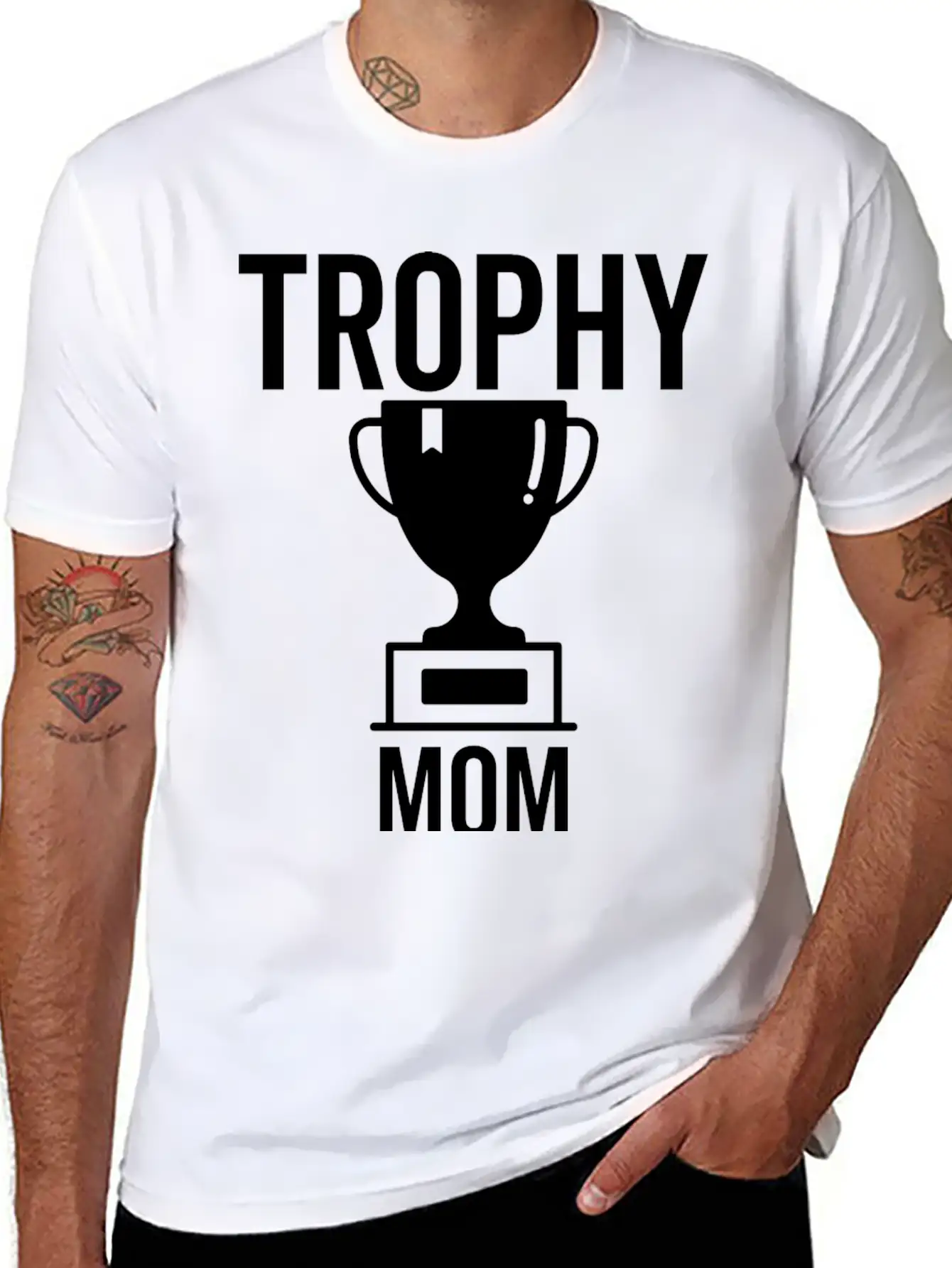 Trophy Mom Breathable Soft Cotton T-Shirt – Timeless Casual Look