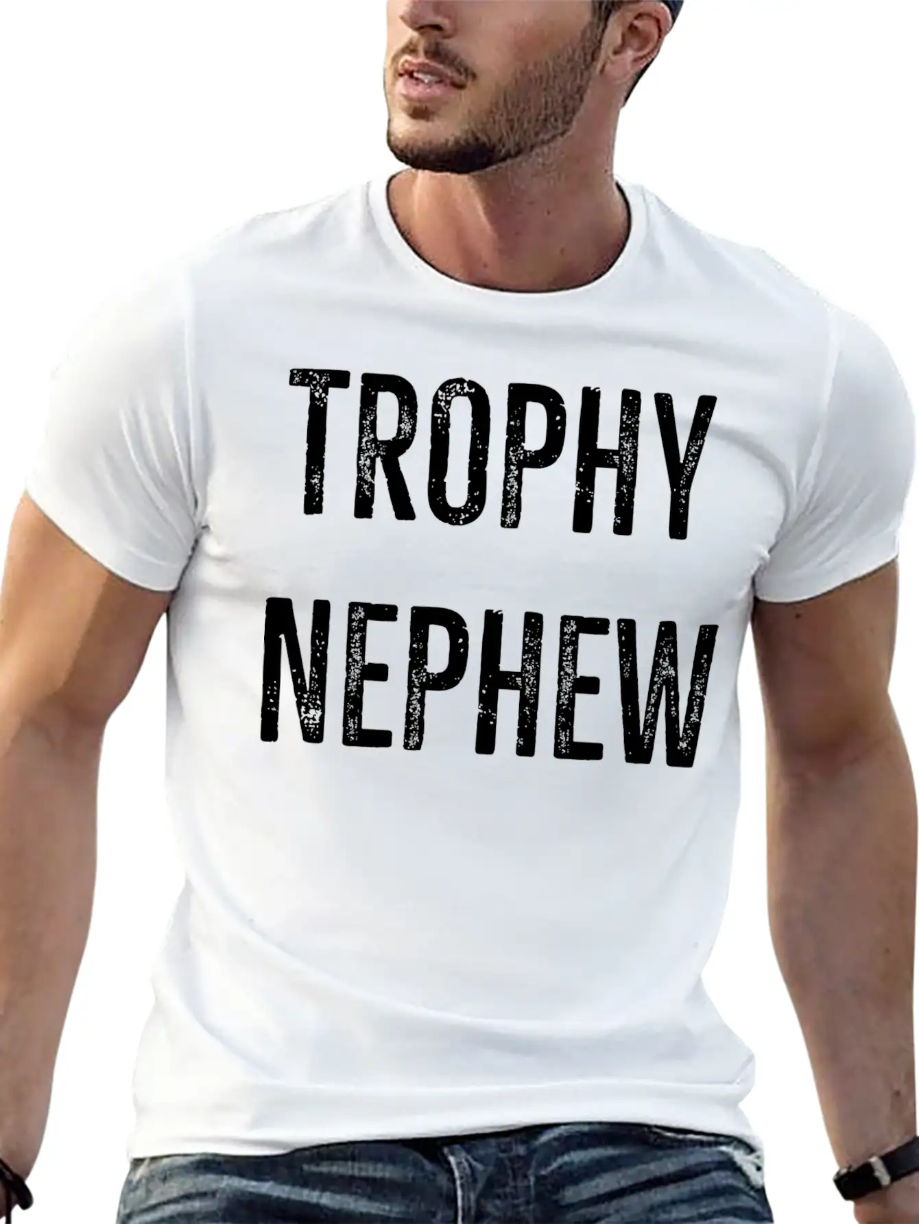 Trophy Nephew Breathable Graphic T-Shirt – Perfect For Casual Days