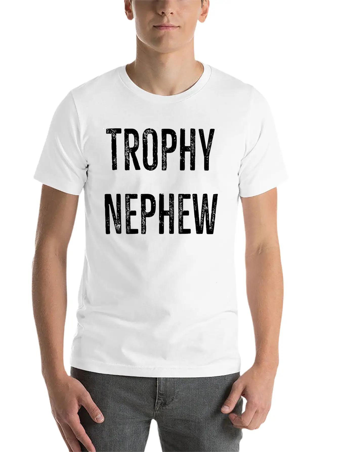 Trophy Nephew Breathable Graphic T-Shirt – Perfect For Casual Days
