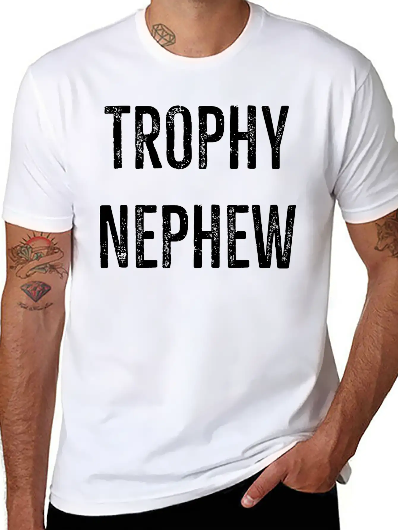 Trophy Nephew Breathable Graphic T-Shirt – Perfect For Casual Days